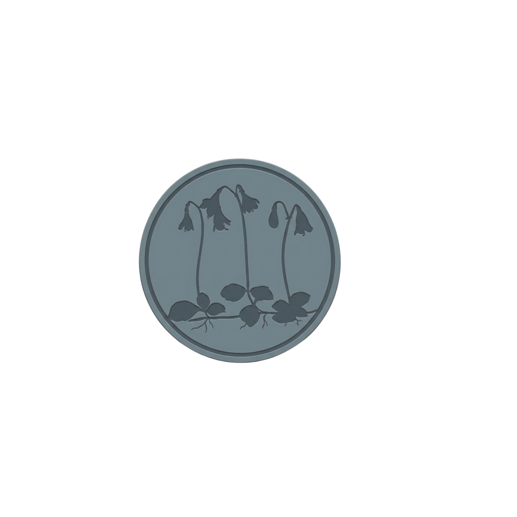 Vildmoos Logo mit Moosglöckchen. Blumen.