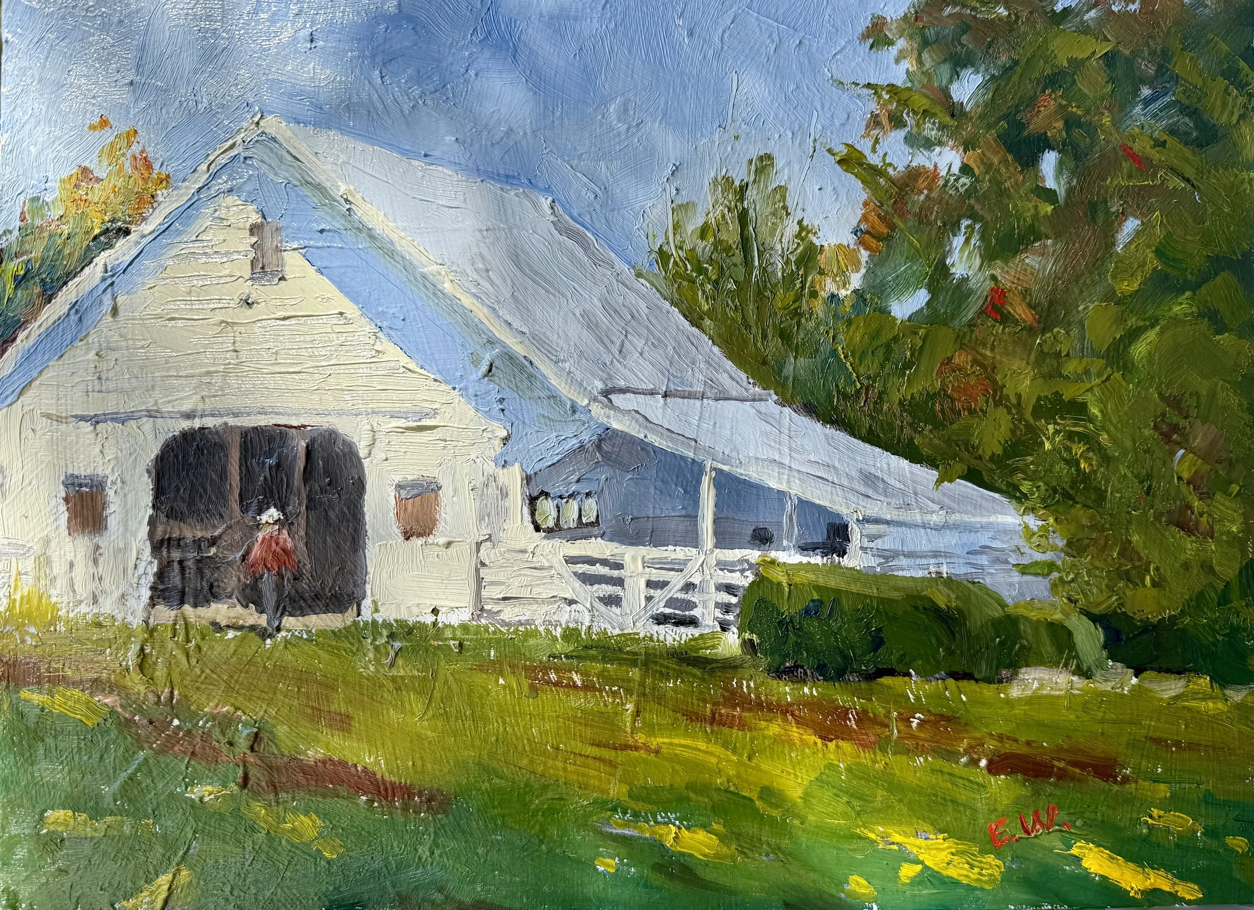 Shadows of Summer Sun (oil on canvas 16" X 12")