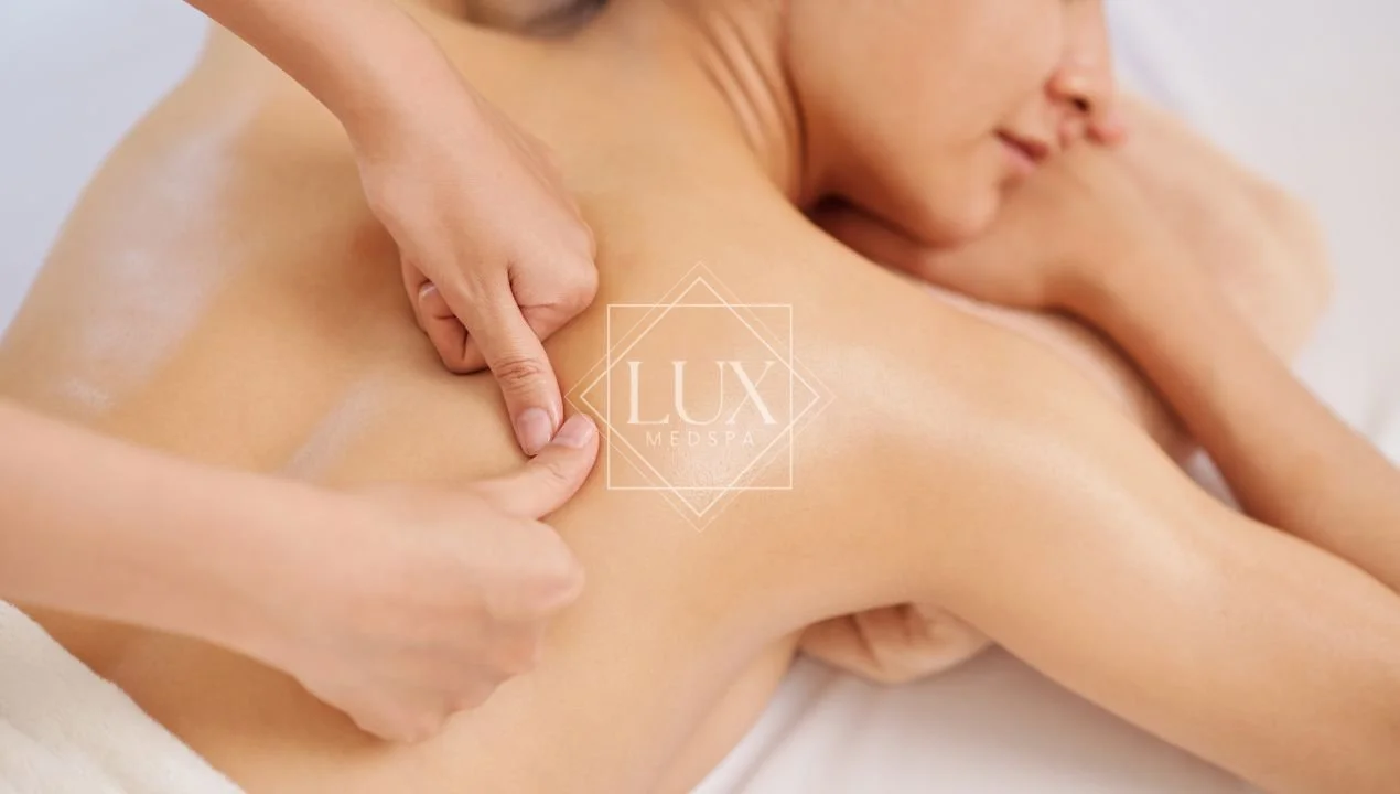 A moment of deep relaxation during one of our signature massage treatments at Lux MedSpa Brickell. Rooted in quiet-luxury hospitality and precise therapeutic technique, our massages release tension, improve circulation, and restore a sense of balance
