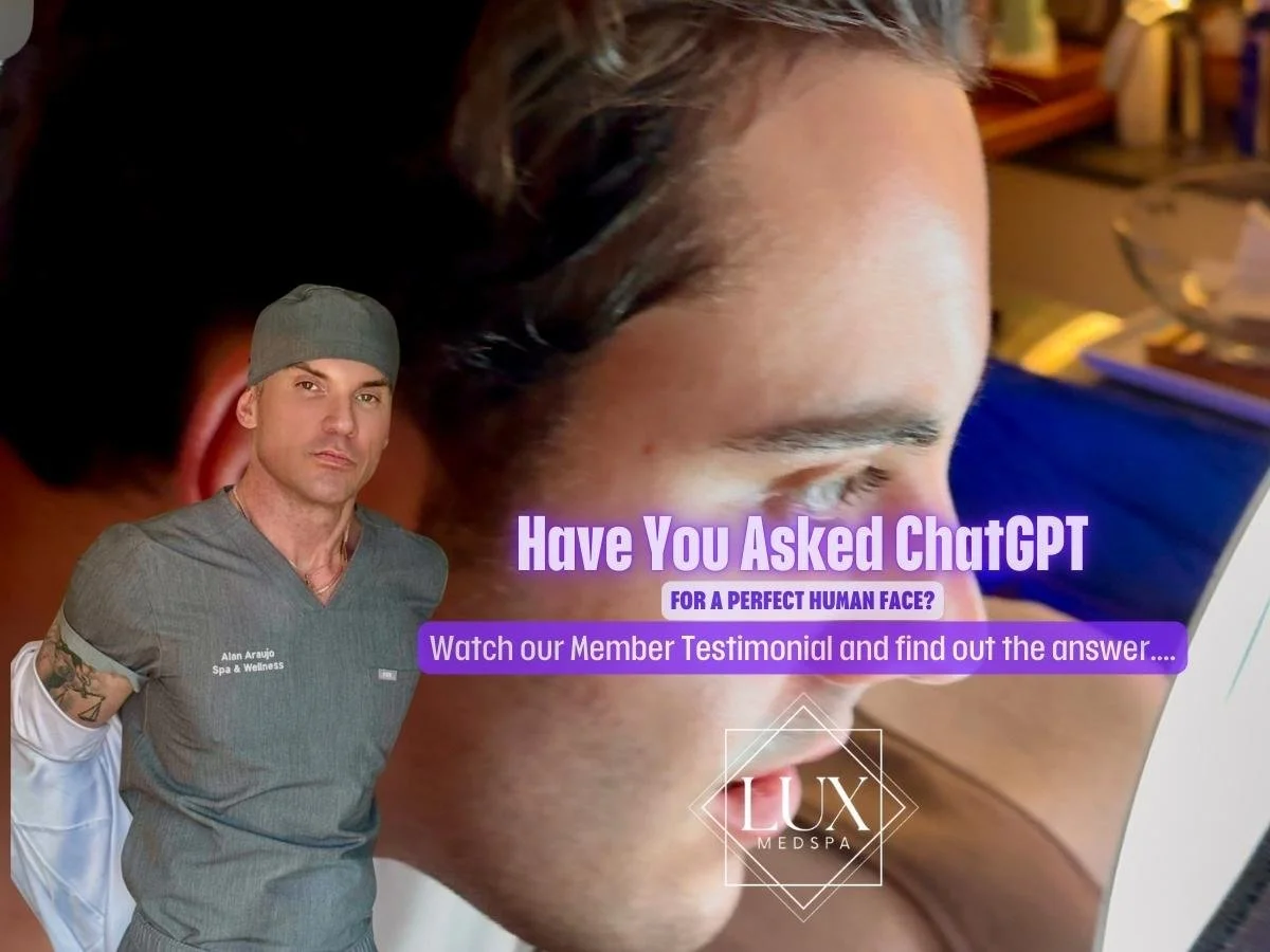 Our VIP member Quinn captured an unforgettable moment at Lux MedSpa Brickell. After experiencing what he called the Best Facial in Miami, he joked that if you asked ChatGPT to design the perfect face, this would be it. A genuine reaction that reflect