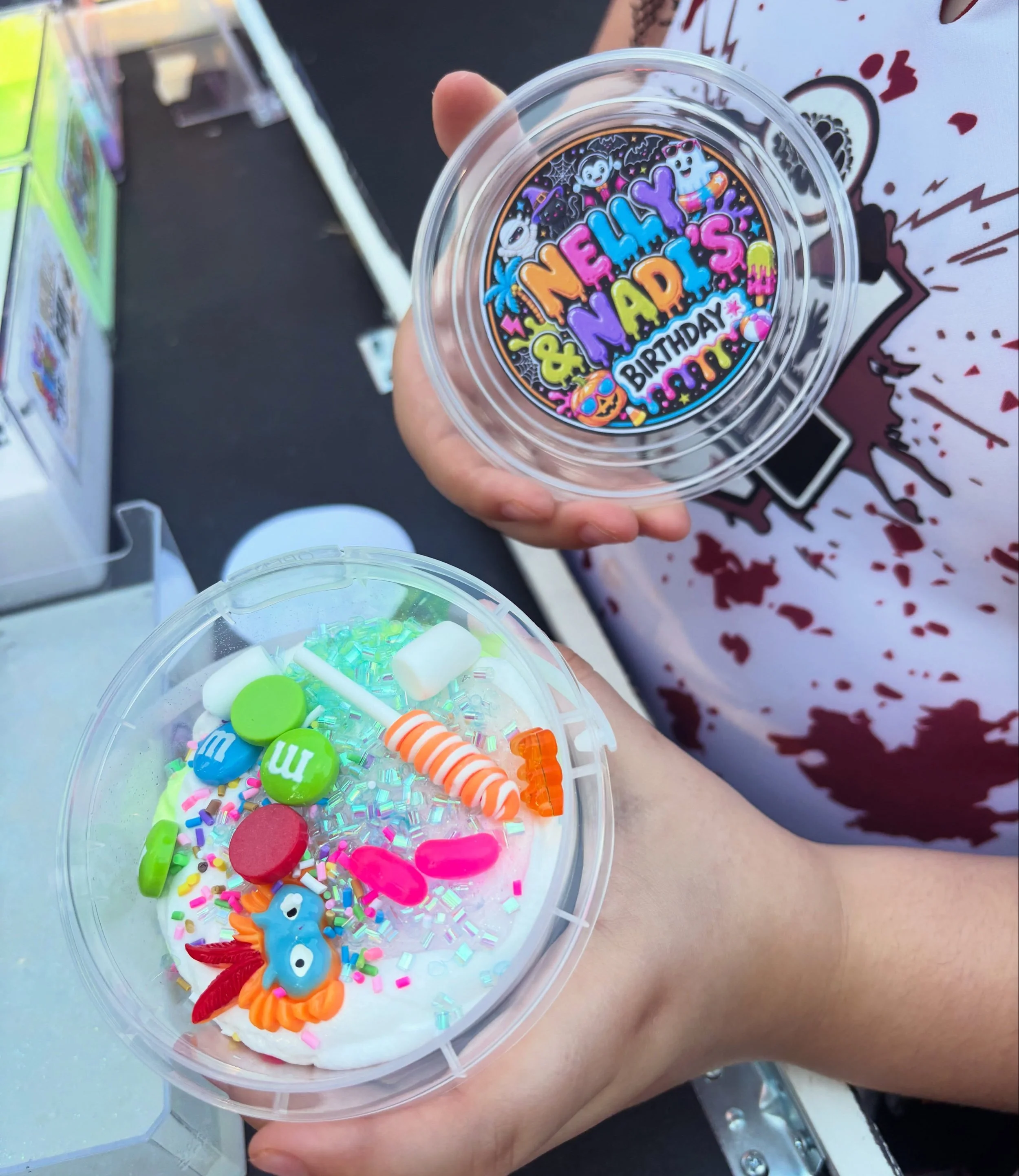 Had a blast scooping at Nelly &amp; Nadi&rsquo;s SUMMERWEEN BIRTHDAY! Thank you for having us 🫧💀🧪