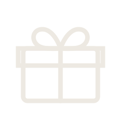 Icon of a gift box with a ribbon on top