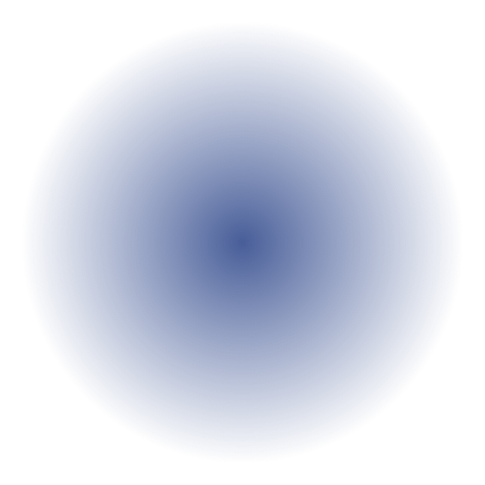 A circular blue and black gradient graphic with a black arrow pointing downward through the center.