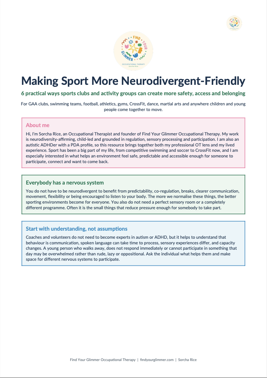 Making Sport More Neurodivergent Friendly
