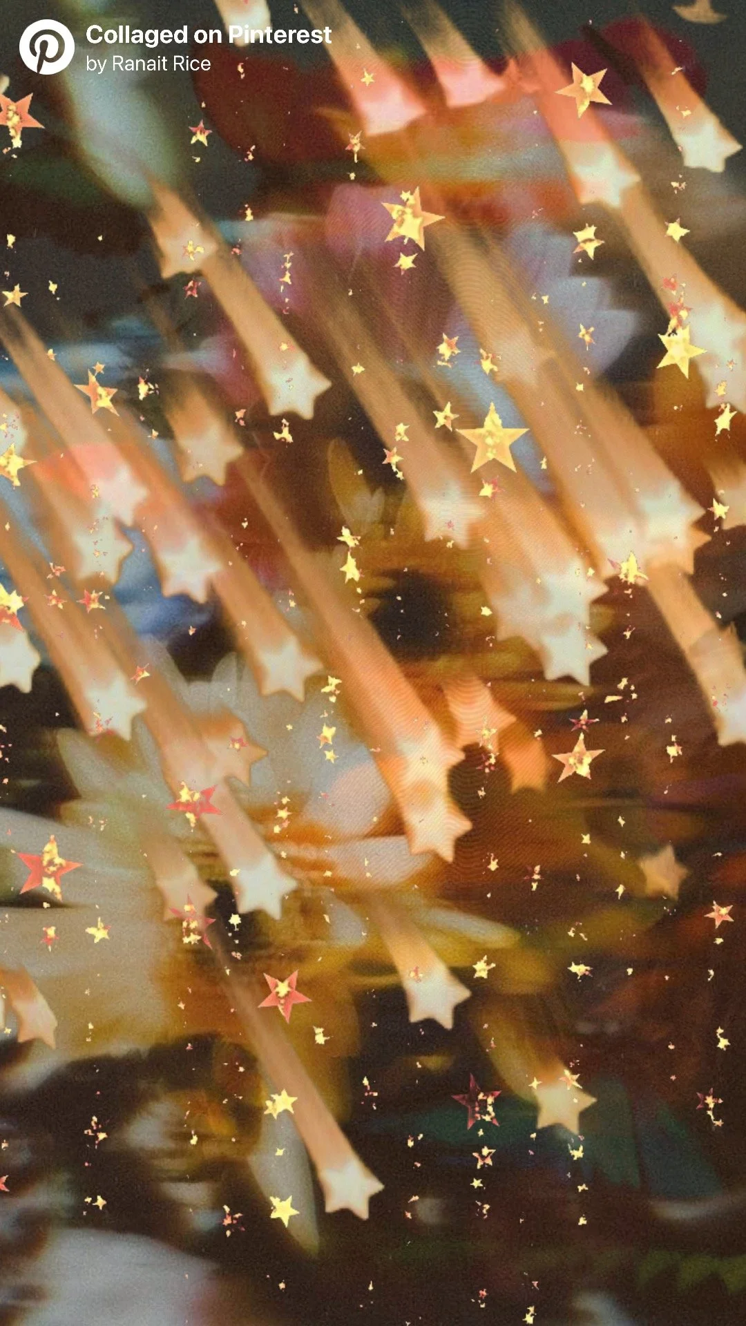 Close-up of star-shaped fairy lights with warm glow, creating a festive and dreamy atmosphere.