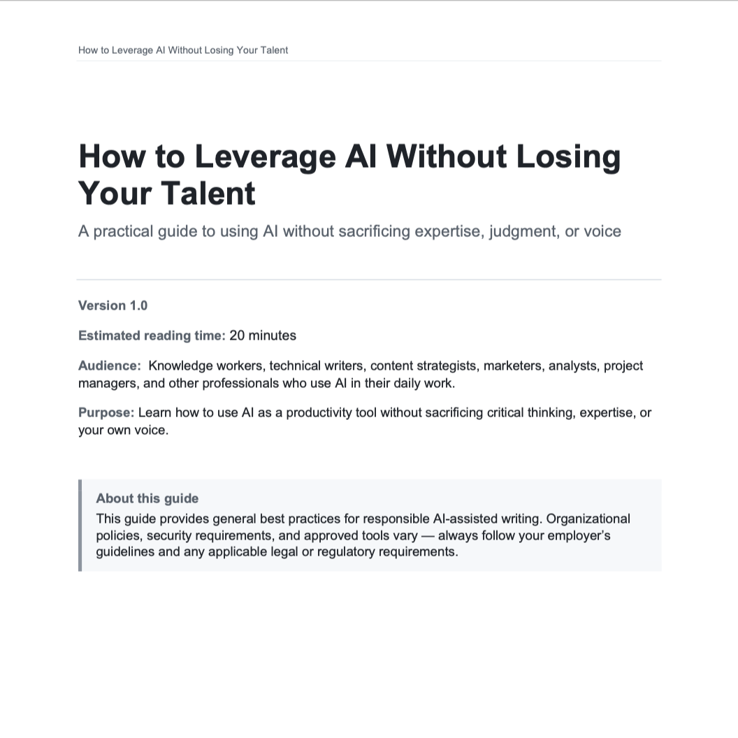 How to Leverage AI Without Losing Your Talent