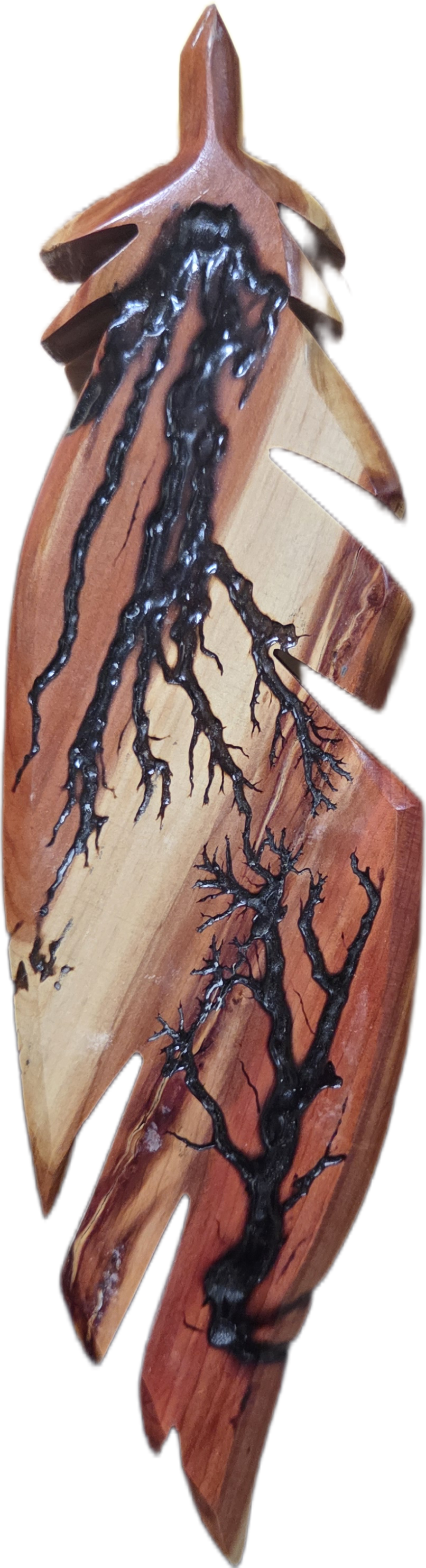 Lightning Touch Cedar Feather 12