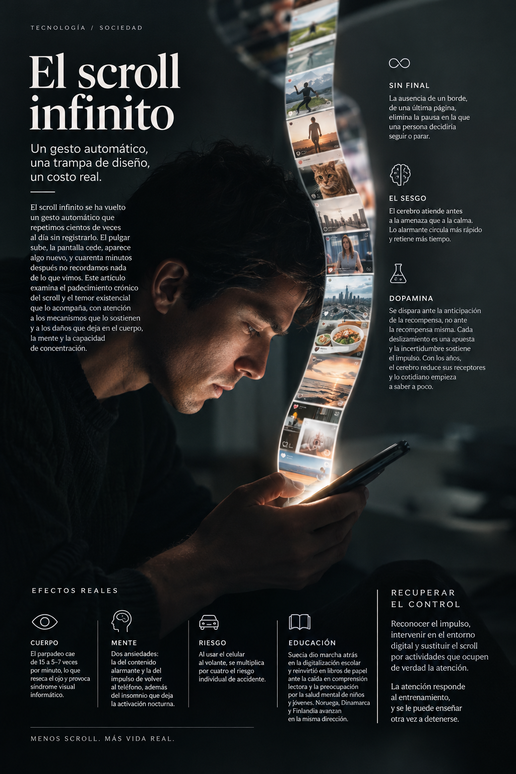 El temor existencial y el padecimiento crónico del scroll
