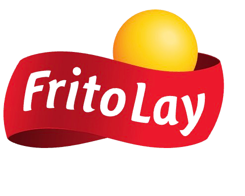 Frito-Lay logo with a yellow ball on a red curved banner.