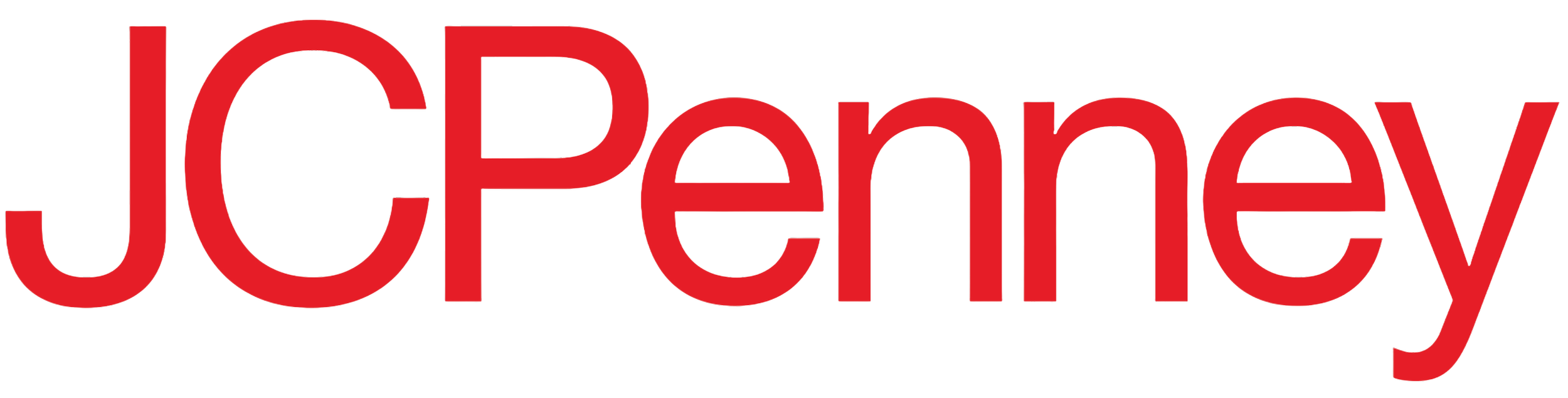 The logo of JC Penney written in large red letters.