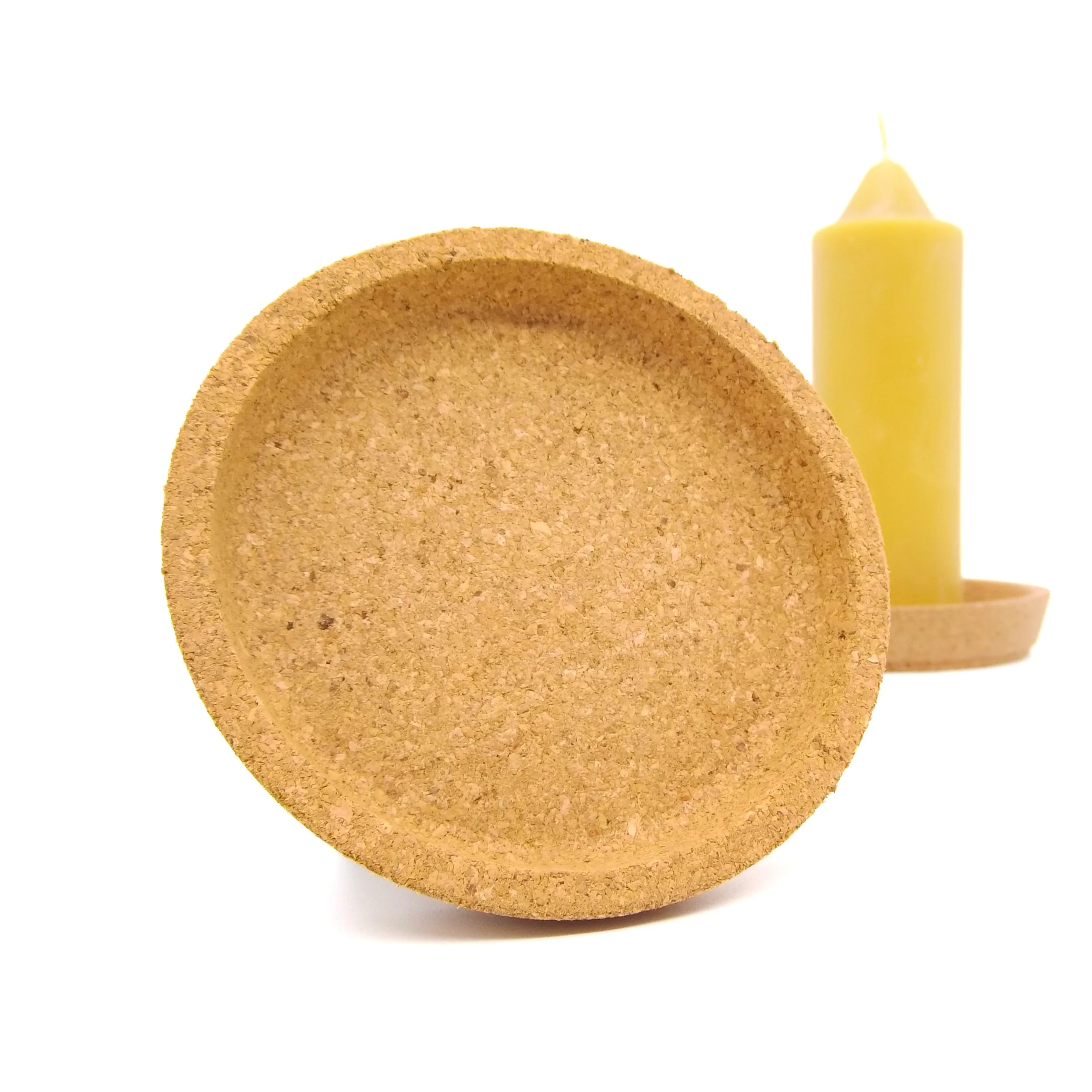 Beeswax, Candle Tray, Cork, Choose Size