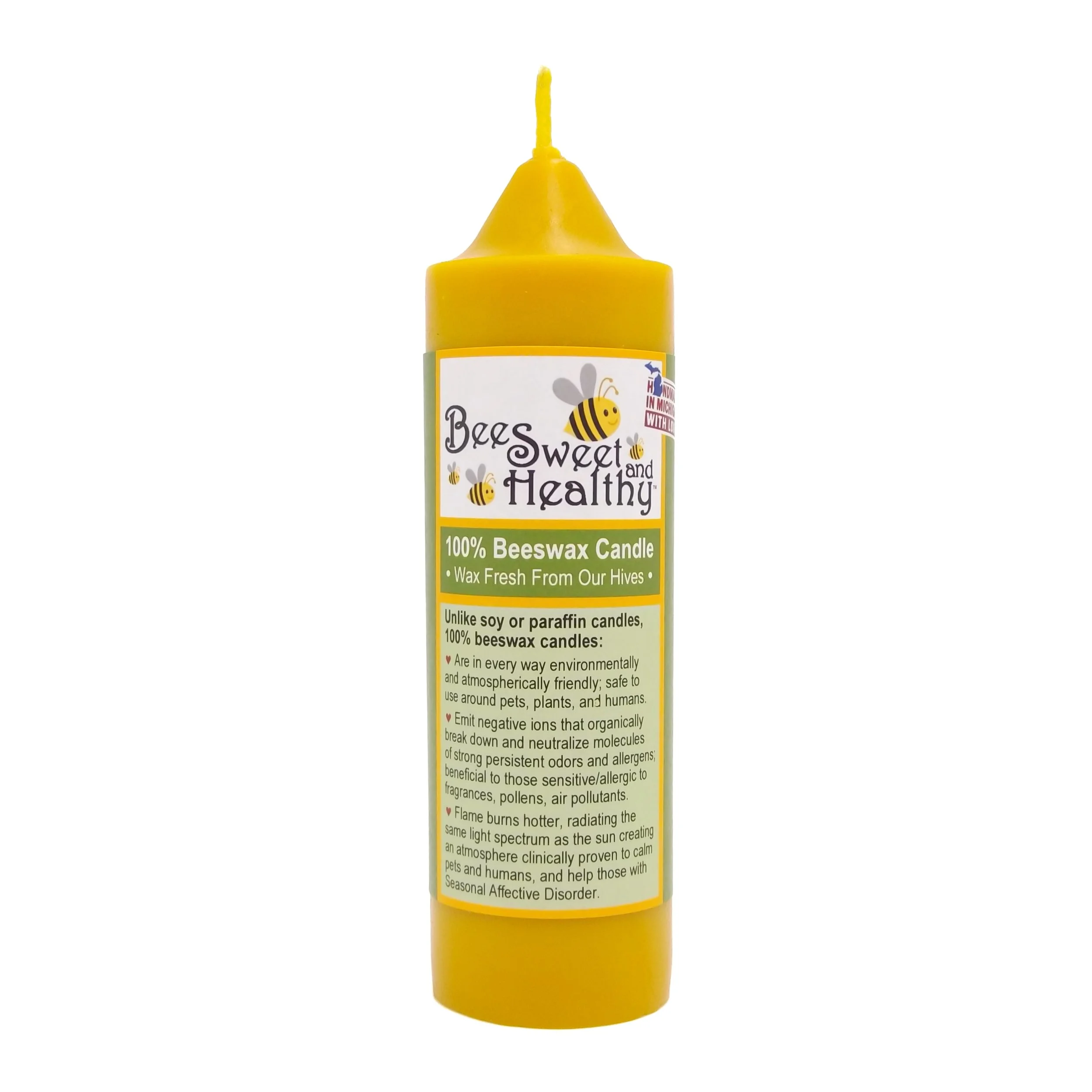 Beeswax, Candle, Pillar, Small