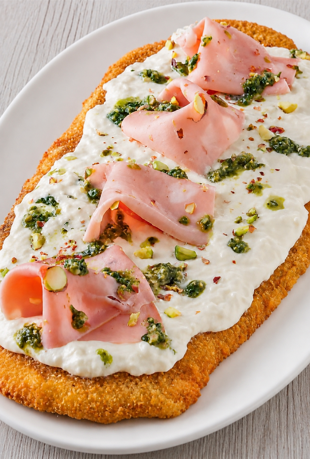 Milanesa Mortadella Pistacchio