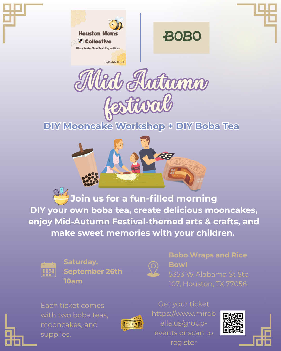 Mid-Autumn Festival DIY Mooncake + Boba Tea