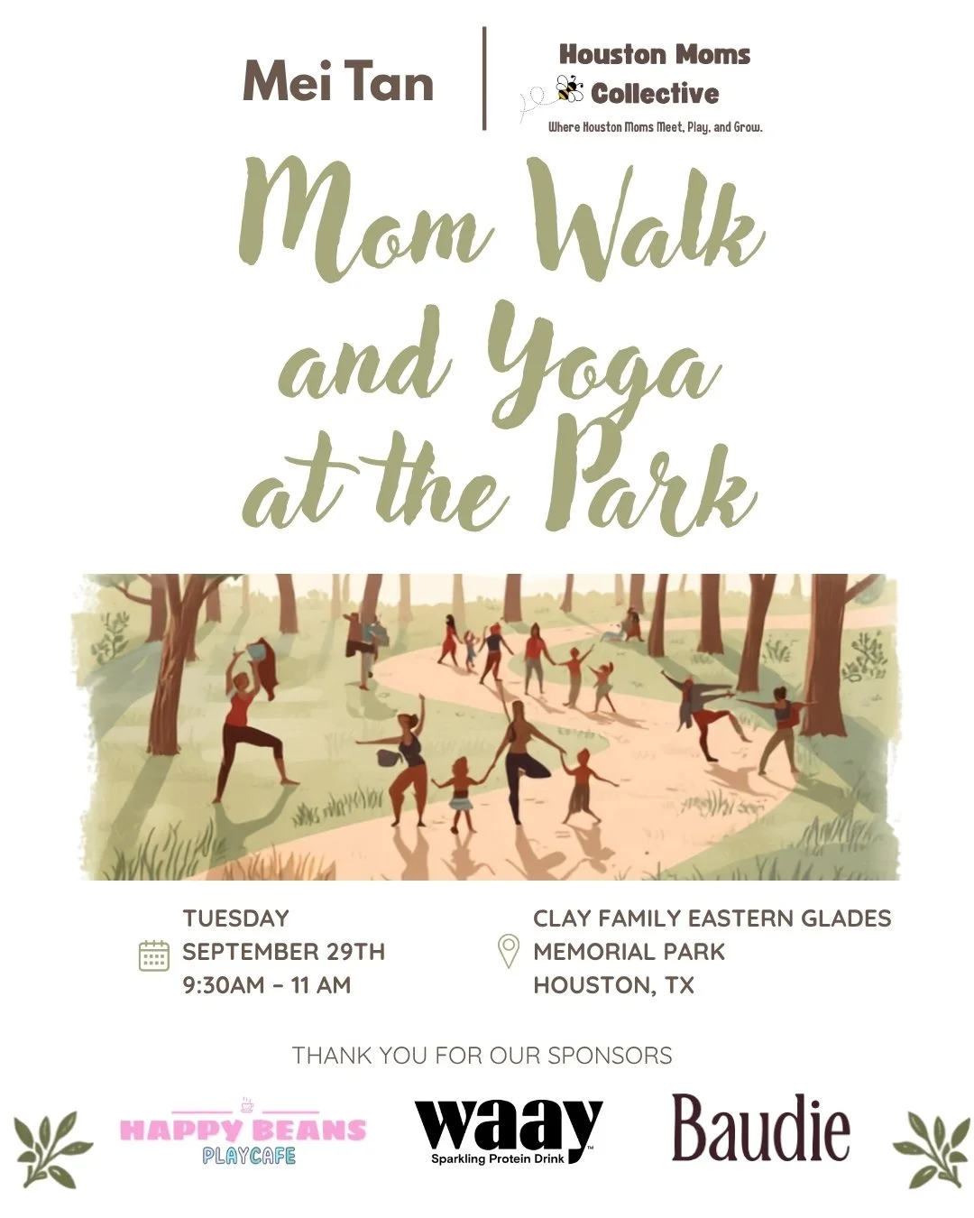 Mom Walk and Yoga at the Park
