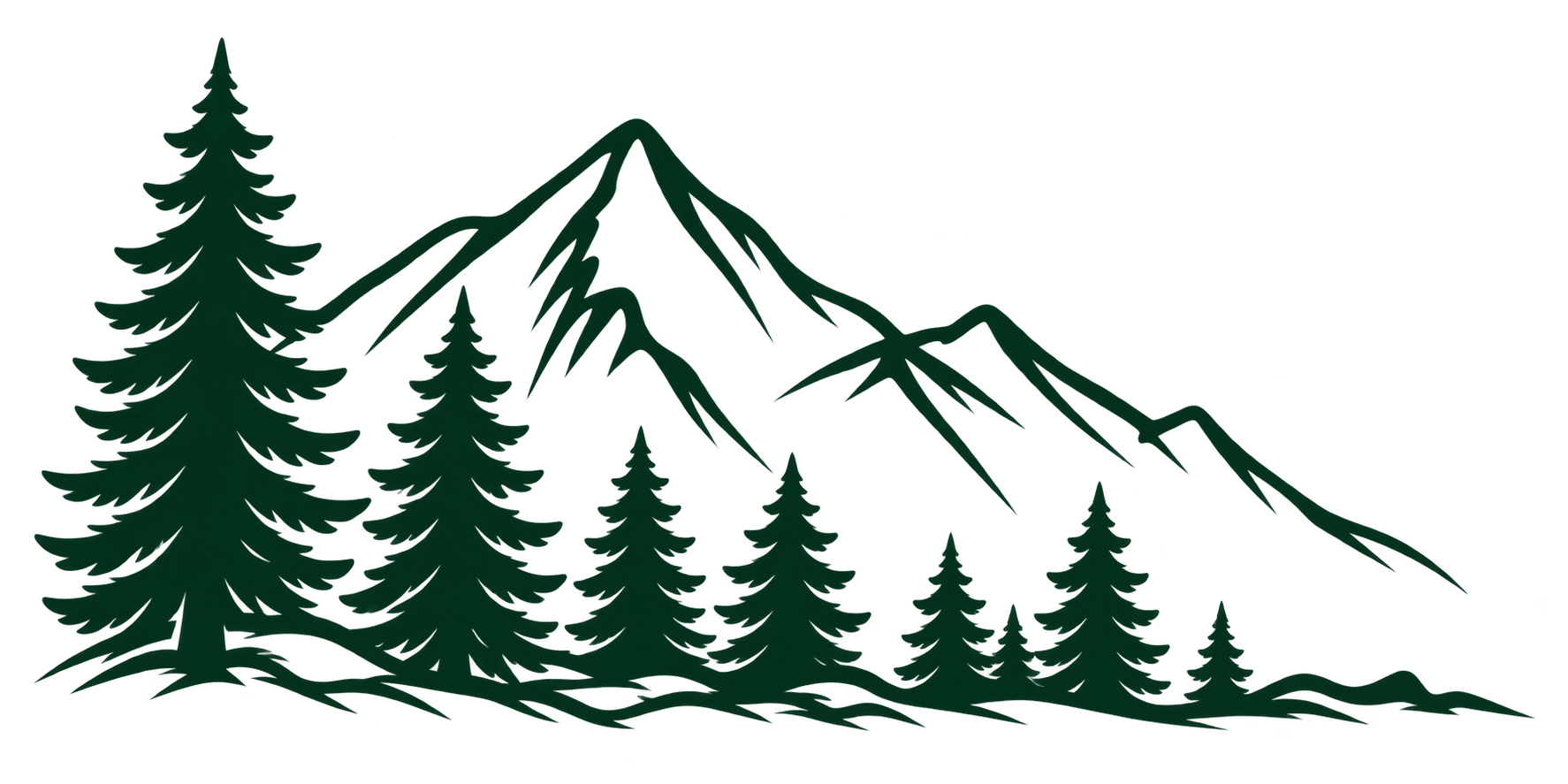 Hand-drawn illustration representing outdoor adventures with Kashie's Korner.