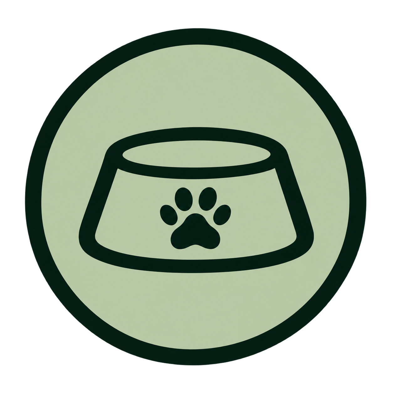 Pet food icon representing feeding and daily pet care routines.