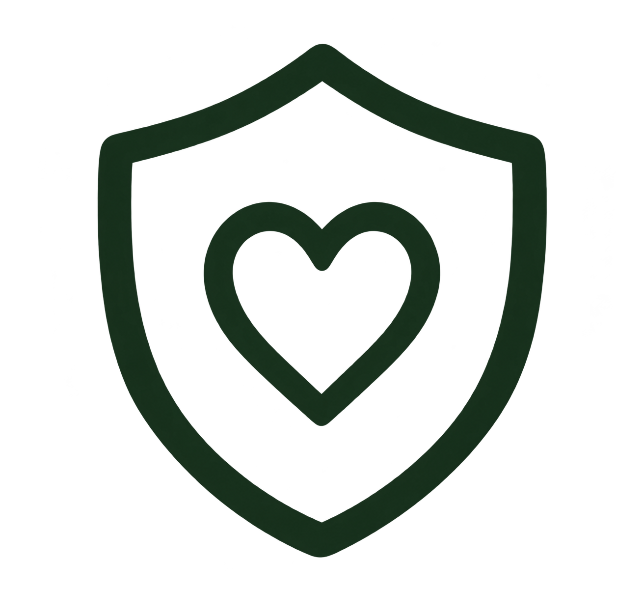 Heart and shield icon representing trusted, compassionate pet care.