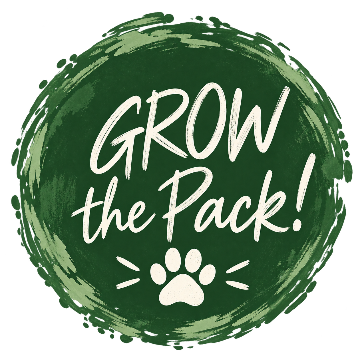 Grow the Pack badge representing the Kashie’s Korner referral program.
