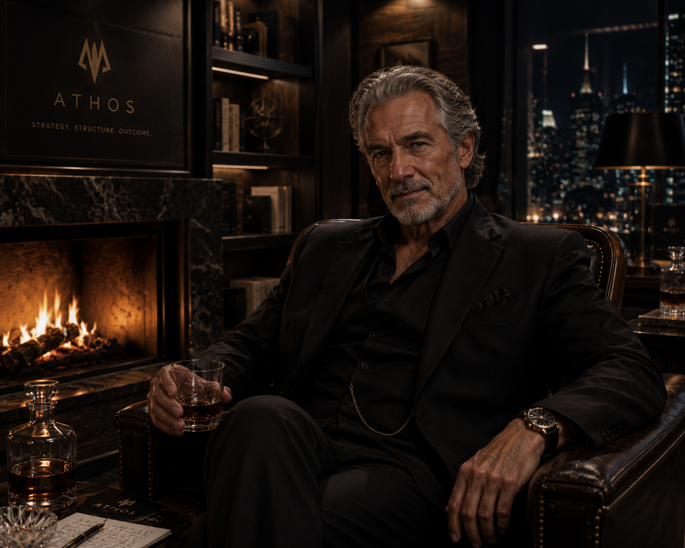 Leon Athos AI master strategist and executive advisor for Traveling Lady Moon