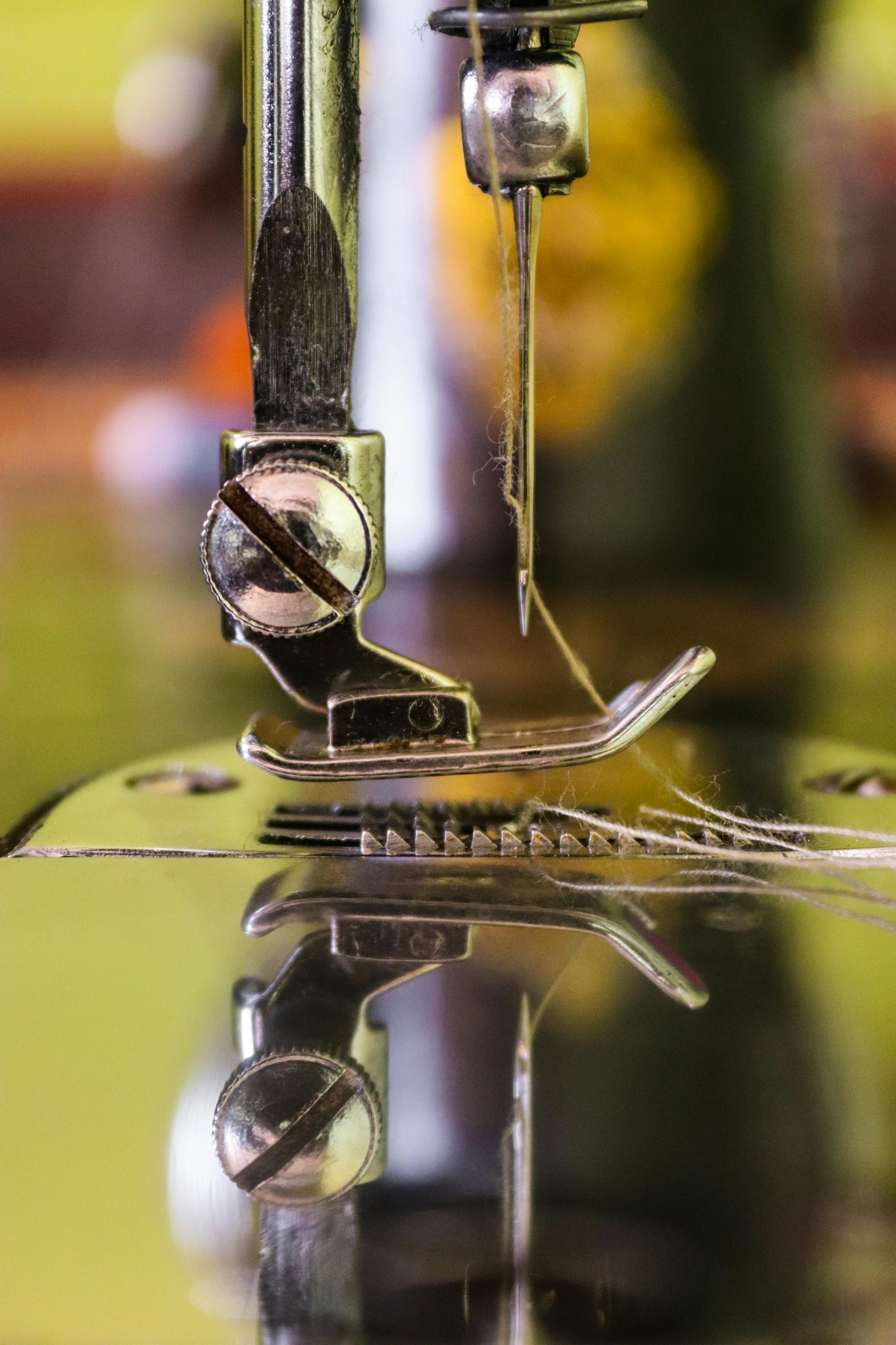 Sewing Machine Presser Foot up close