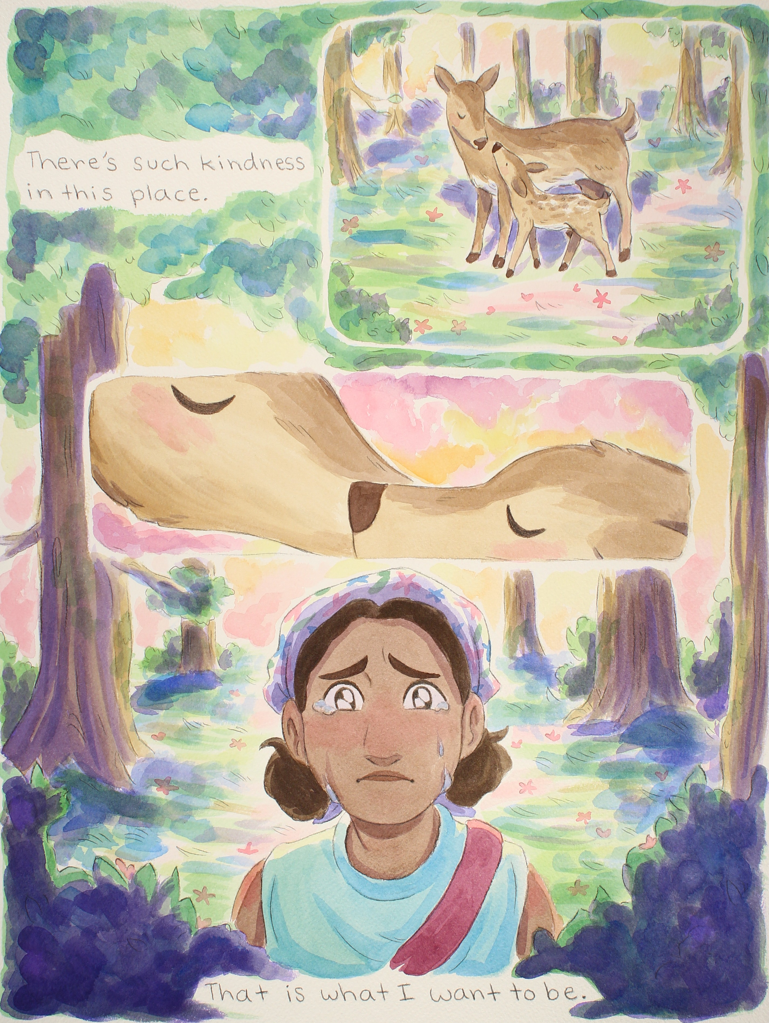 Rachael Songey, With all my Love, p. 9, mixed media, 12 in x 16 in, 2025.