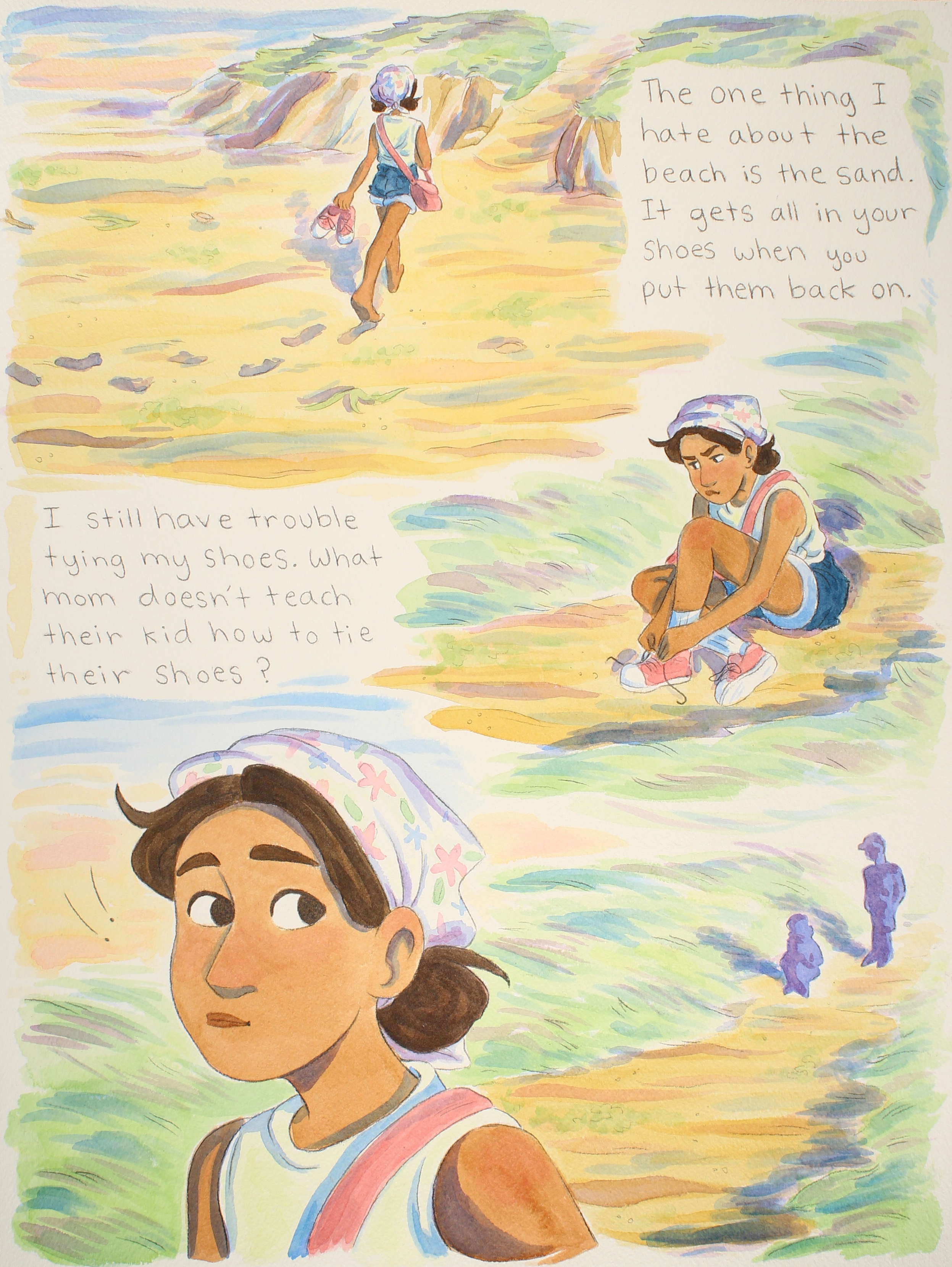 Rachael Songey, With all my Love, p. 6, mixed media, 12 in x 16 in, 2025.
