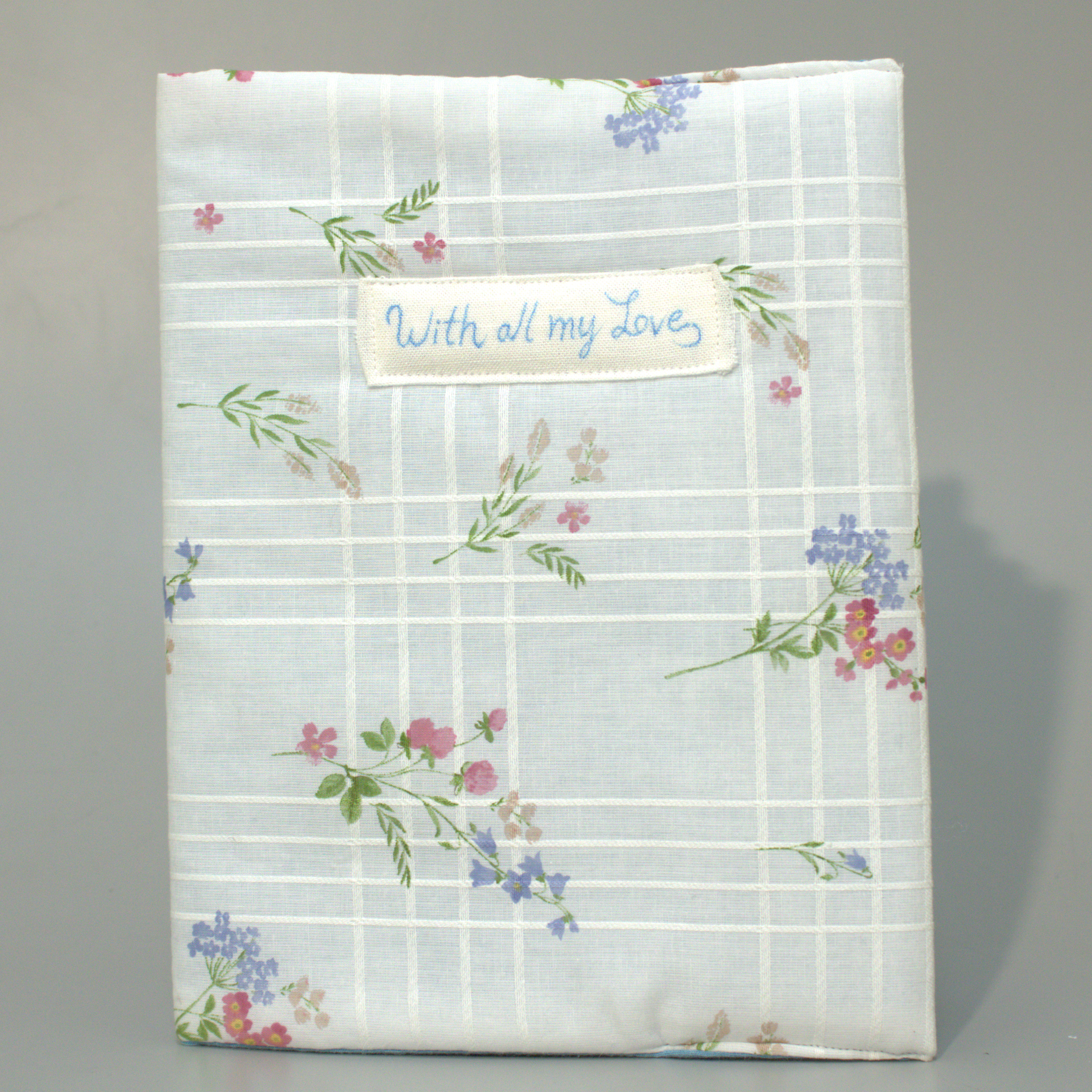 Image displaying the physical, hand-bound version of With all my Love, 2025.