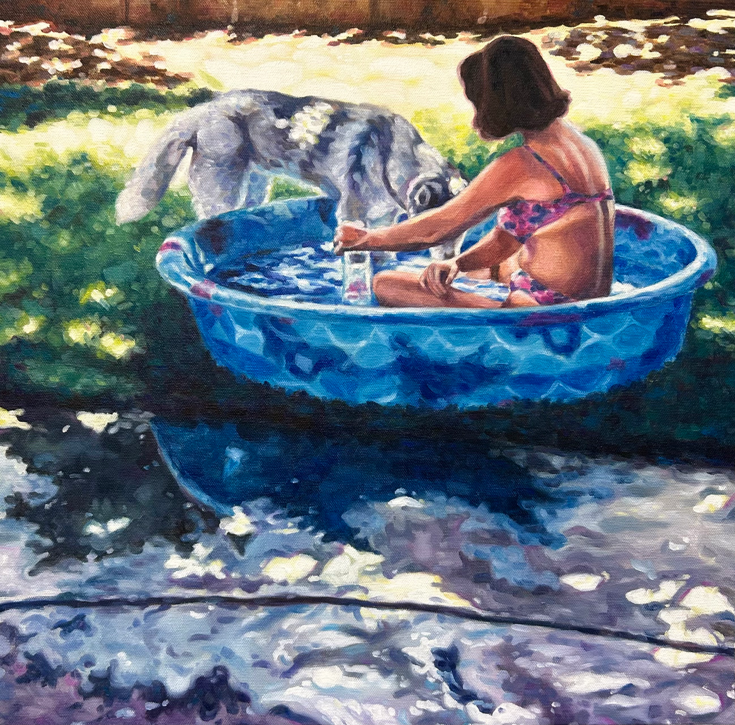 Rachael Songey, Mom, oil painting, 20 in x 20 in, 2025.