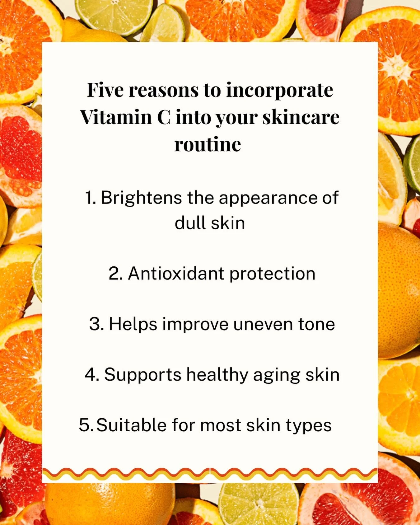 Vitamin C has earned its spot as one of skincare&rsquo;s most talked about ingredients &mdash; and for good reason.

Known for its brightening and antioxidant benefits, Vitamin C can help improve the appearance of dullness, uneven skin tone, and disc
