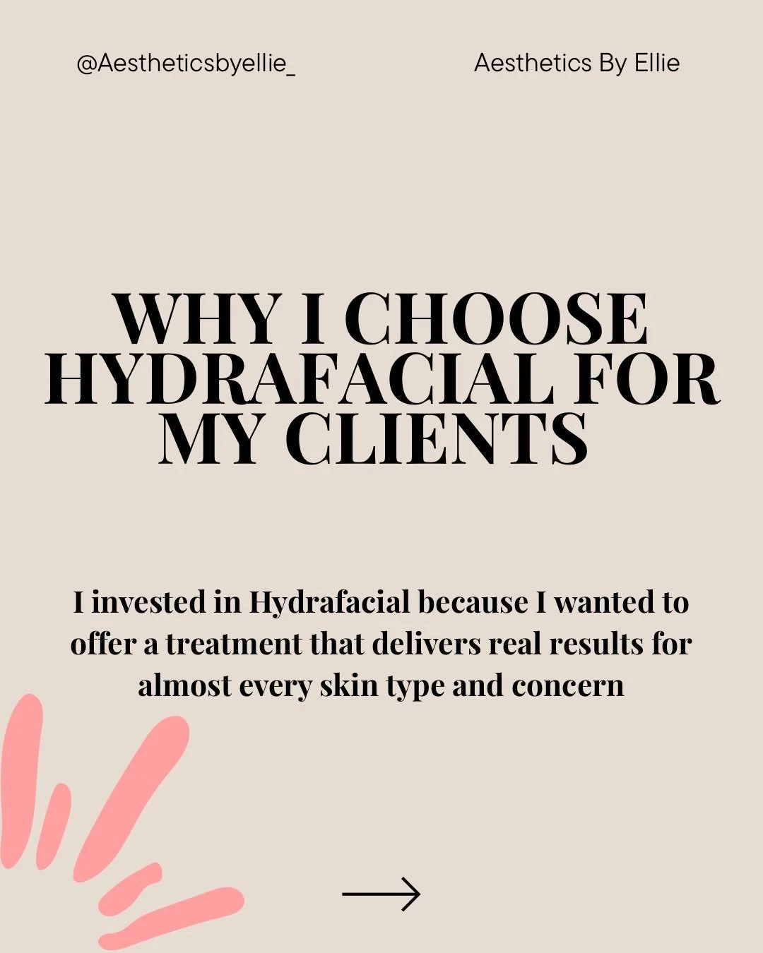 There are so many reasons why Hydrafacial is my go-to treatment, but these are just a few of the biggest ones! 

I chose to invest in Hydrafacial because it delivers real results, can be customized to your unique skin concerns, and is suitable for ma