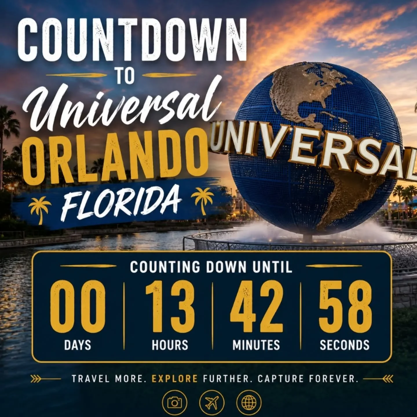 🎢⏳ The countdown is officially ON!

Next stop: Universal Orlando Resort! 🌎✨

We're packing our bags and getting ready to explore: 🌌 Epic Universe 🌋 Volcano Bay 🎸 Hard Rock Hotel

Over the next few days we'll be sharing rides, food, resort tours,