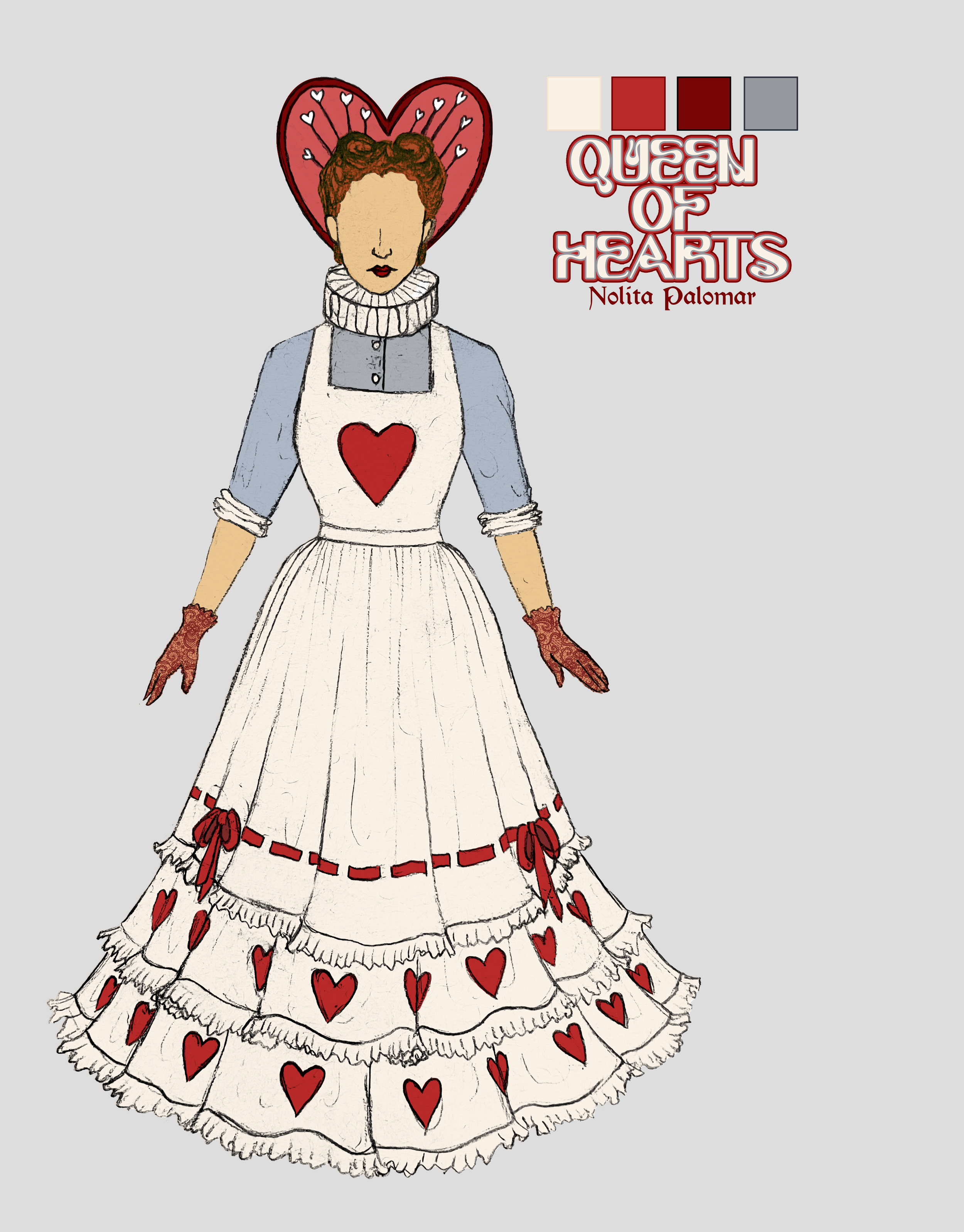 "Alice By Heart", Spring 2025. Original sketch.
