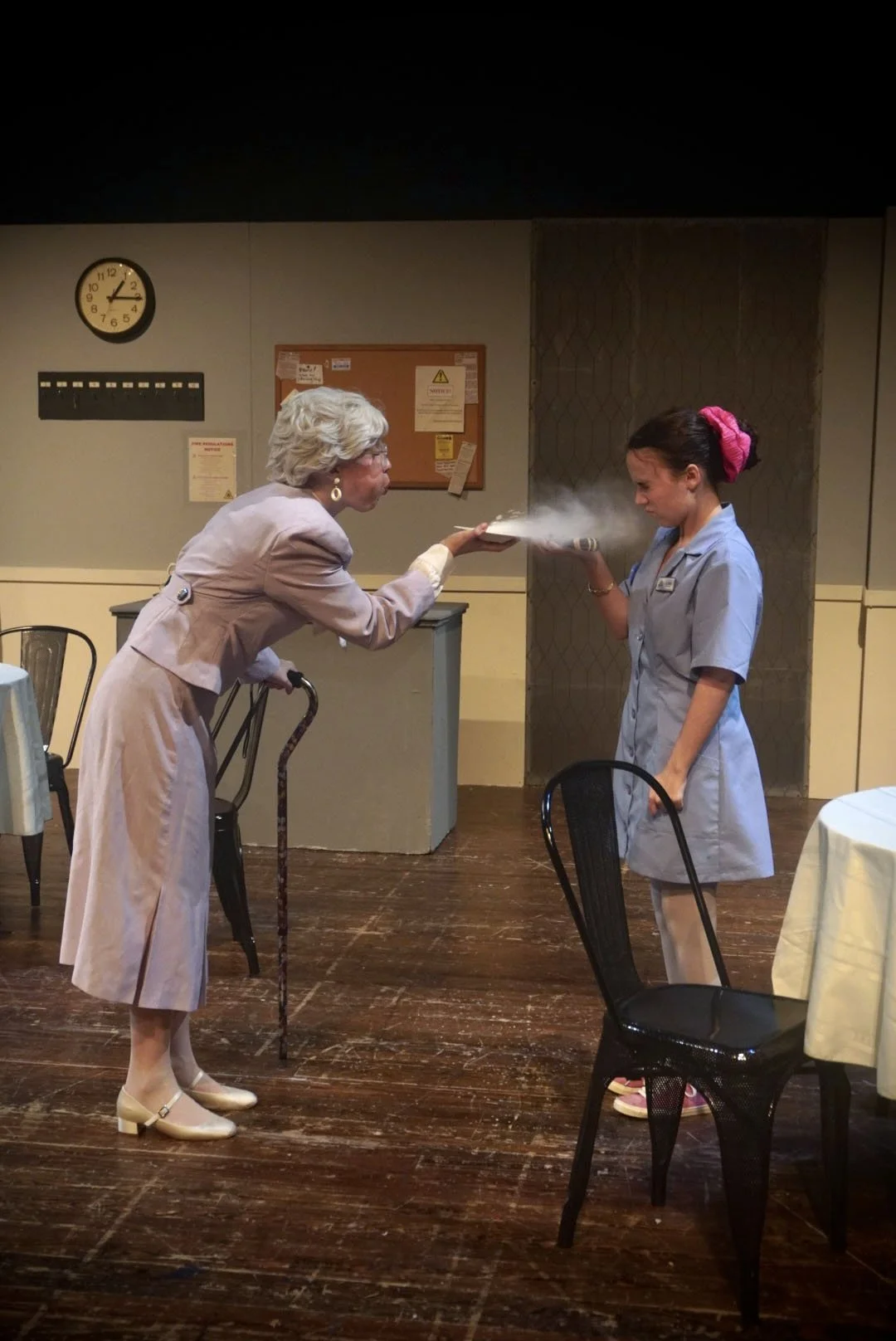 "Mystery At Greenfingers", Fall 2024. Photo: Theo Lord (left), Ava Gabriel (right). 