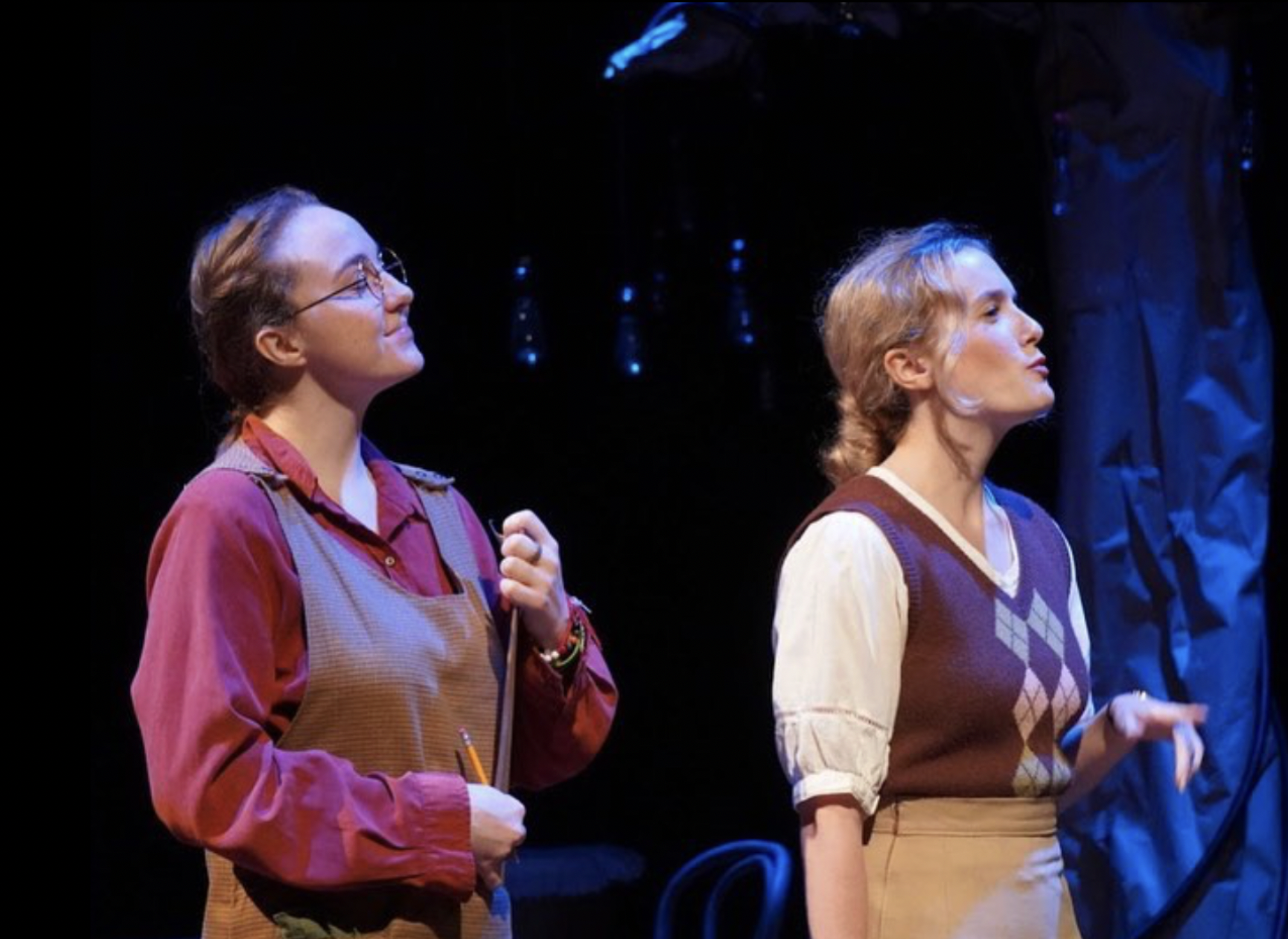"Wire In The Garden", Fall 2022. Directed by Julia Hinson. Written by Alona Bach. Photo: Epiphany Aiken (left) & Kathryn Dressel (left).