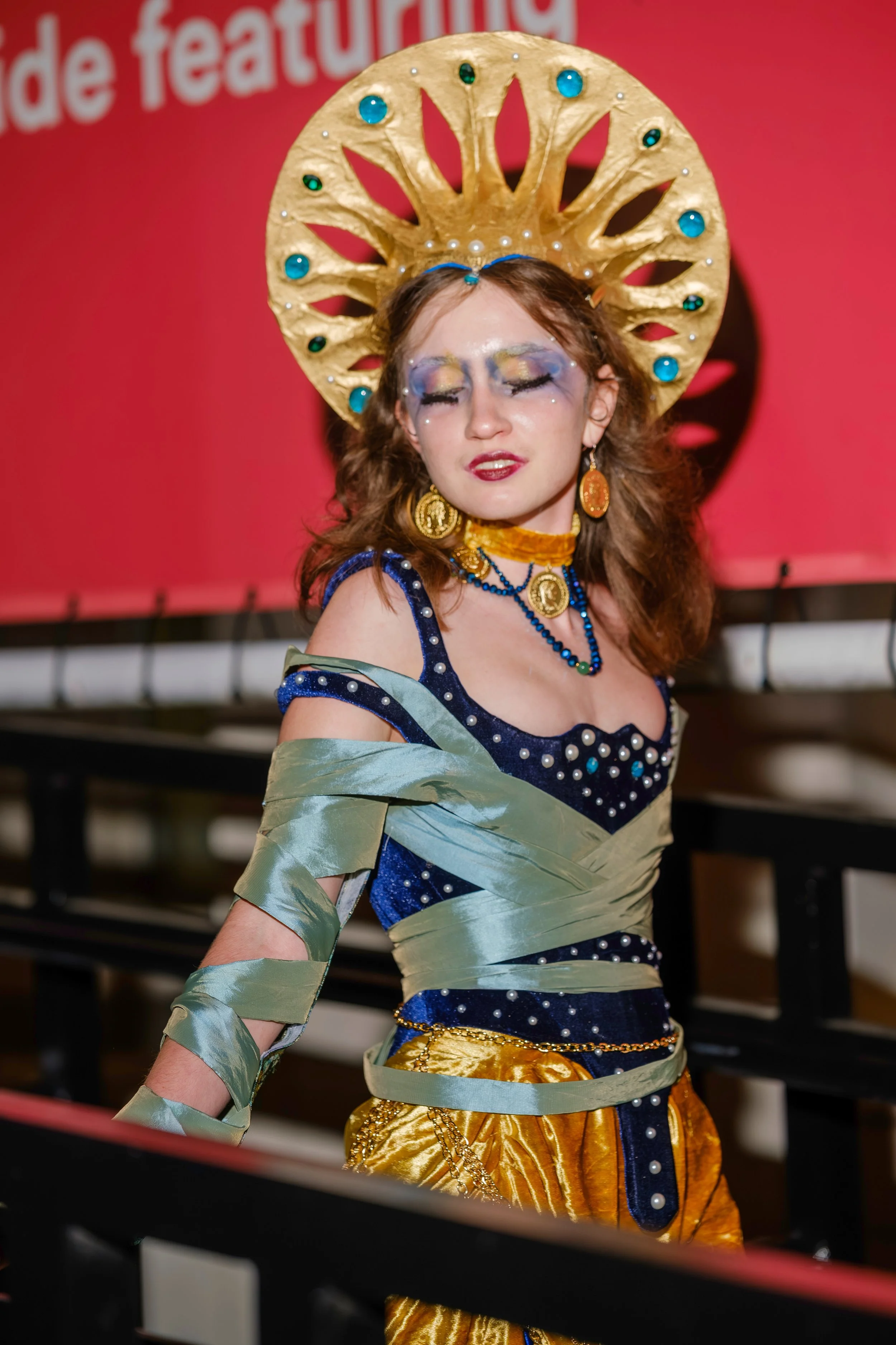 "The Beetle", 2025. Come As Thou Art Runway Show. Brooks Museum of Art, Memphis, TN. Modeled by Milena Murov. Photography by Dashaad Prude (@cameramandash)