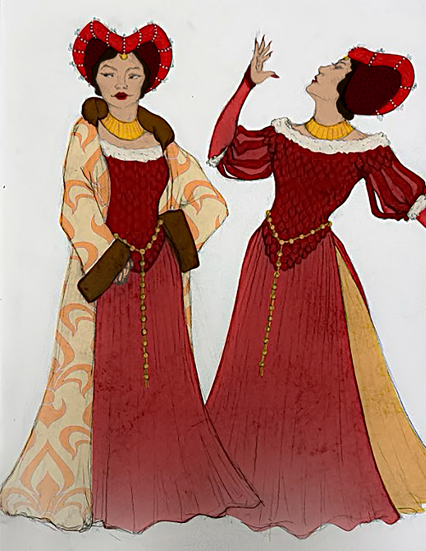"Once Upon A Mattress", Spring 2023. Original sketch. 