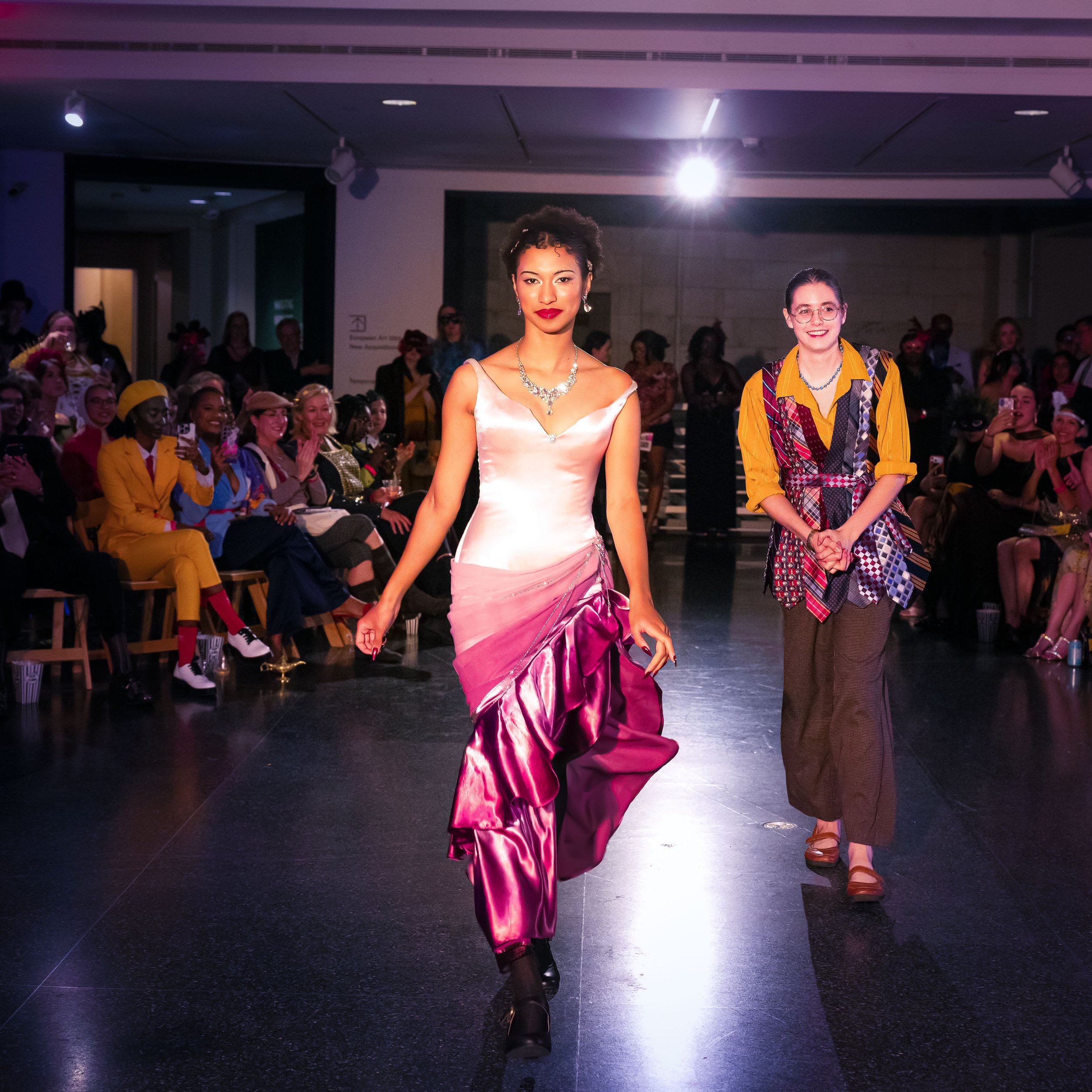 "PRIMA DONNA", 2026. Come As Thou Art Runway Show. Brooks Museum of Art, Memphis, TN. Modeled by Arika Leigh. Winner: Best Design. Photography by Ziggy Mack (@fomoloop)