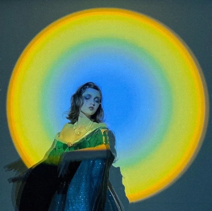 "Slow Swirl", 2024. Handmade costumes, video, & installation. Performed by Milena Murov. 