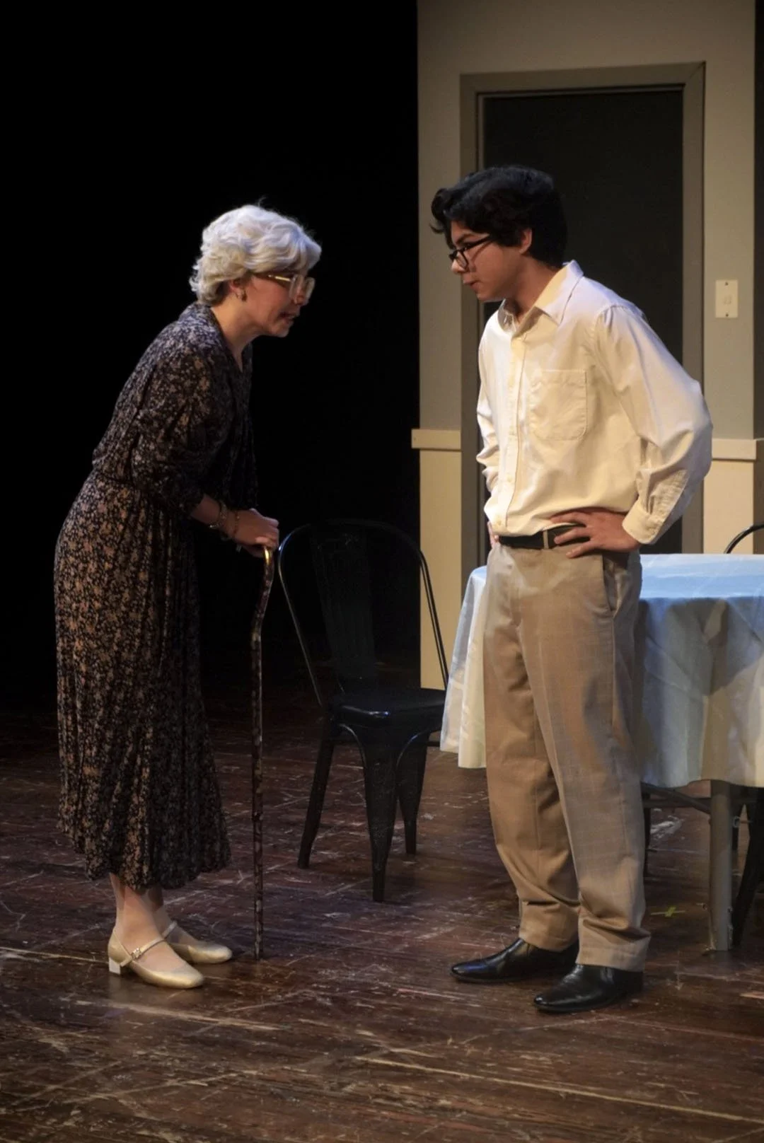 "Mystery At Greenfingers", Fall 2024. Photo: Theo Lord (left), Brandon Reyes (right).
