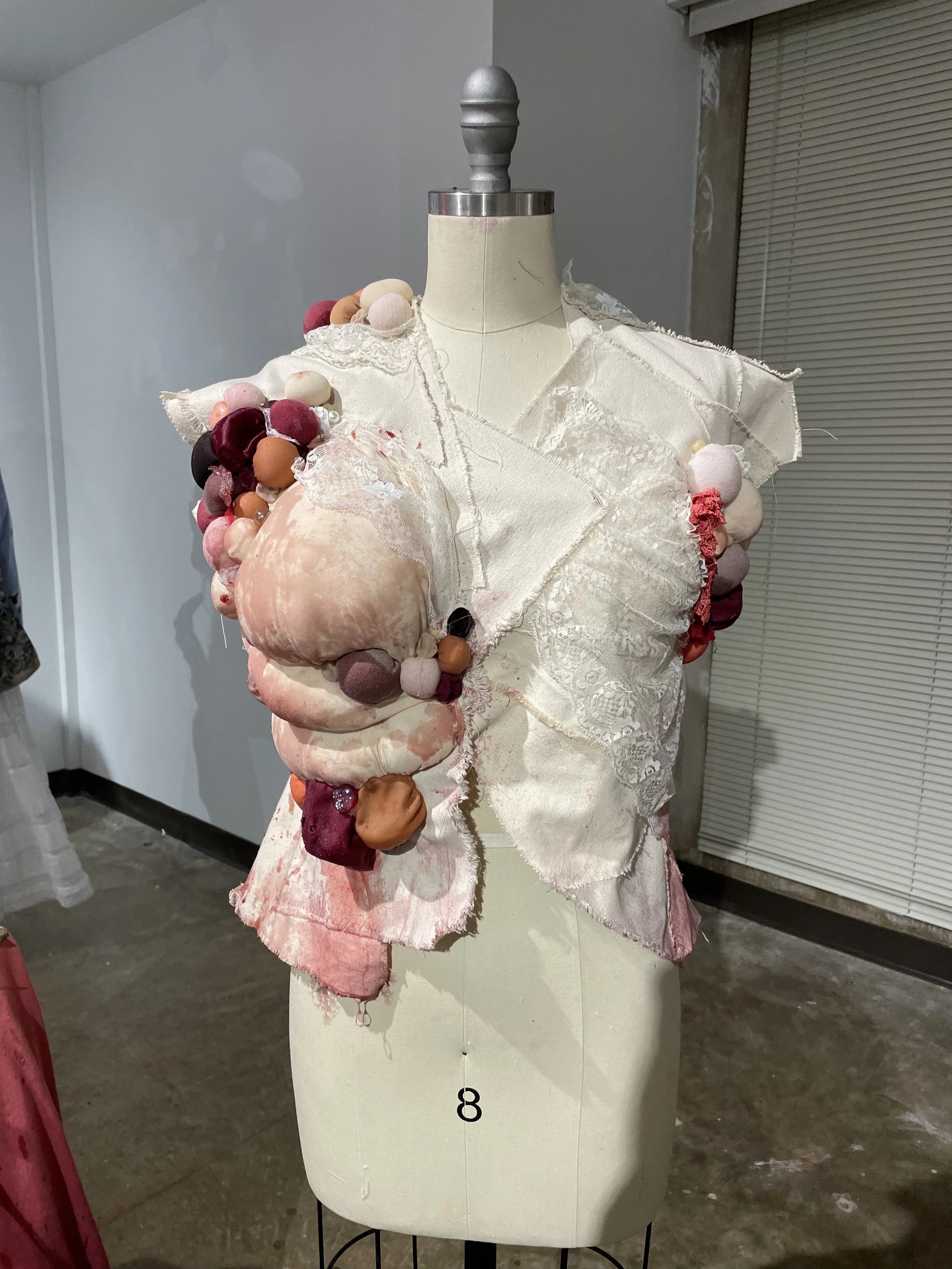 "Lady Lumps (Domestic Biopsy)", 2025. Handmade costume & performance. 
