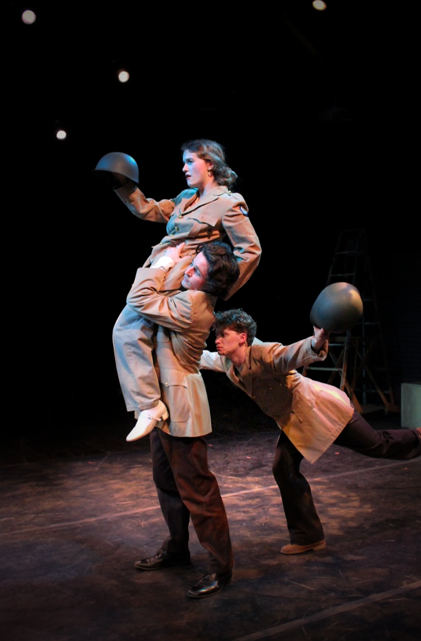 "Alice By Heart", Spring 2025. Photo: Kathryn Dressel, Peter Halvorsen, Elliot Robinson.