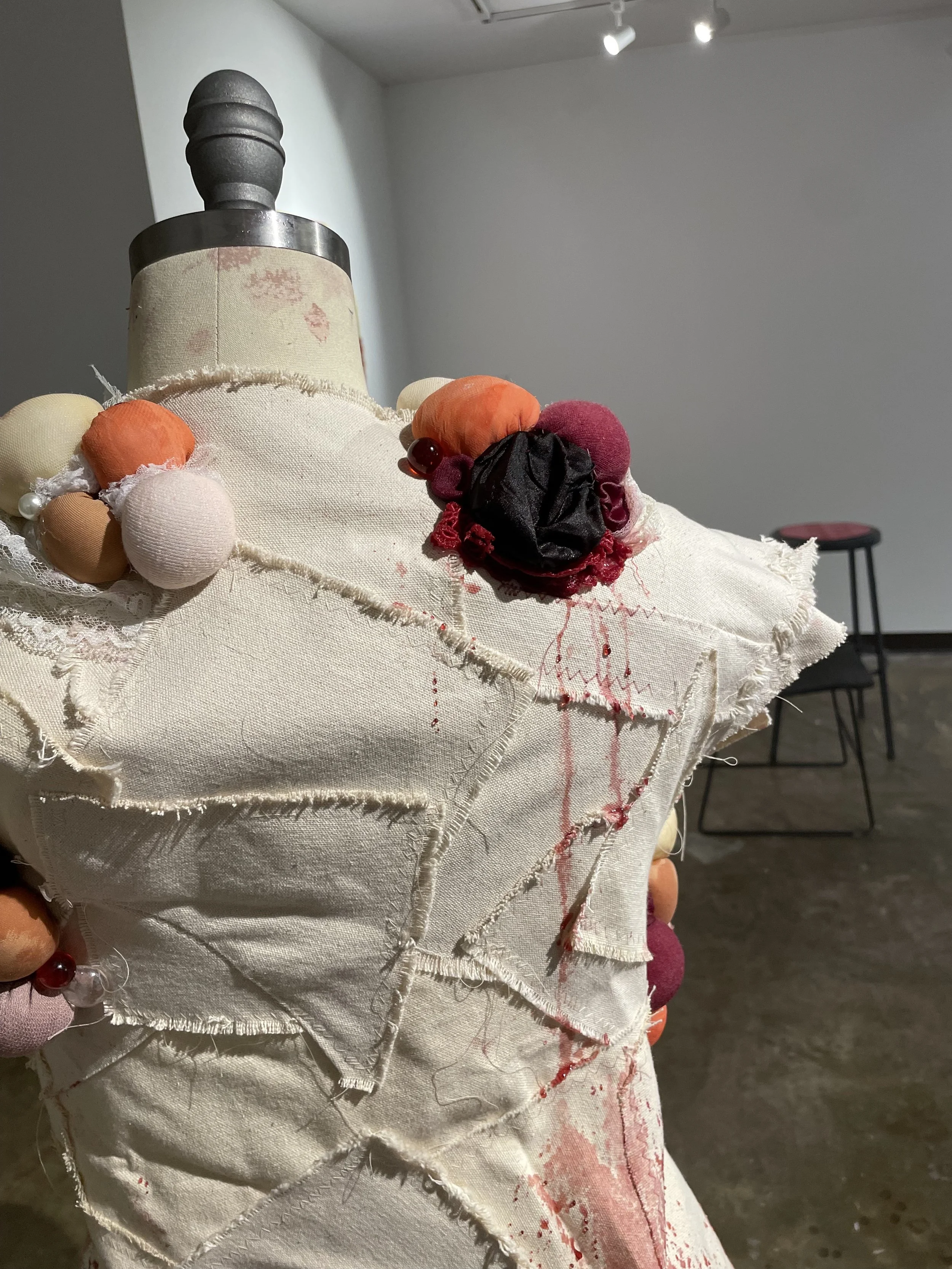 "Lady Lumps (Domestic Biopsy)", 2025. Handmade costume & performance. 
