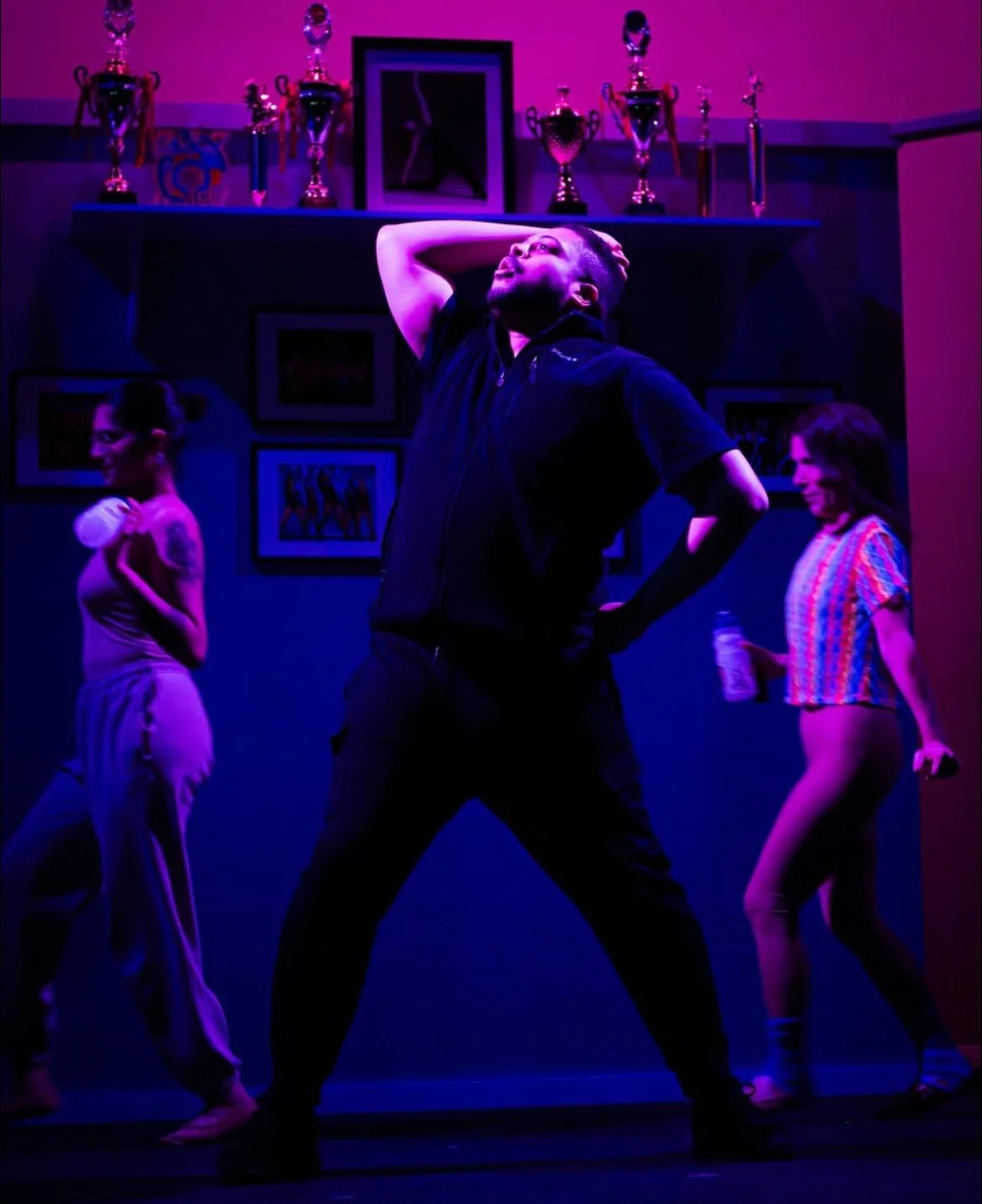 "Dance Nation", Spring 2025. Photo: Charles Ratcliff (front), Anu Iyer & Lisa Sanchez-Sullivan (back).