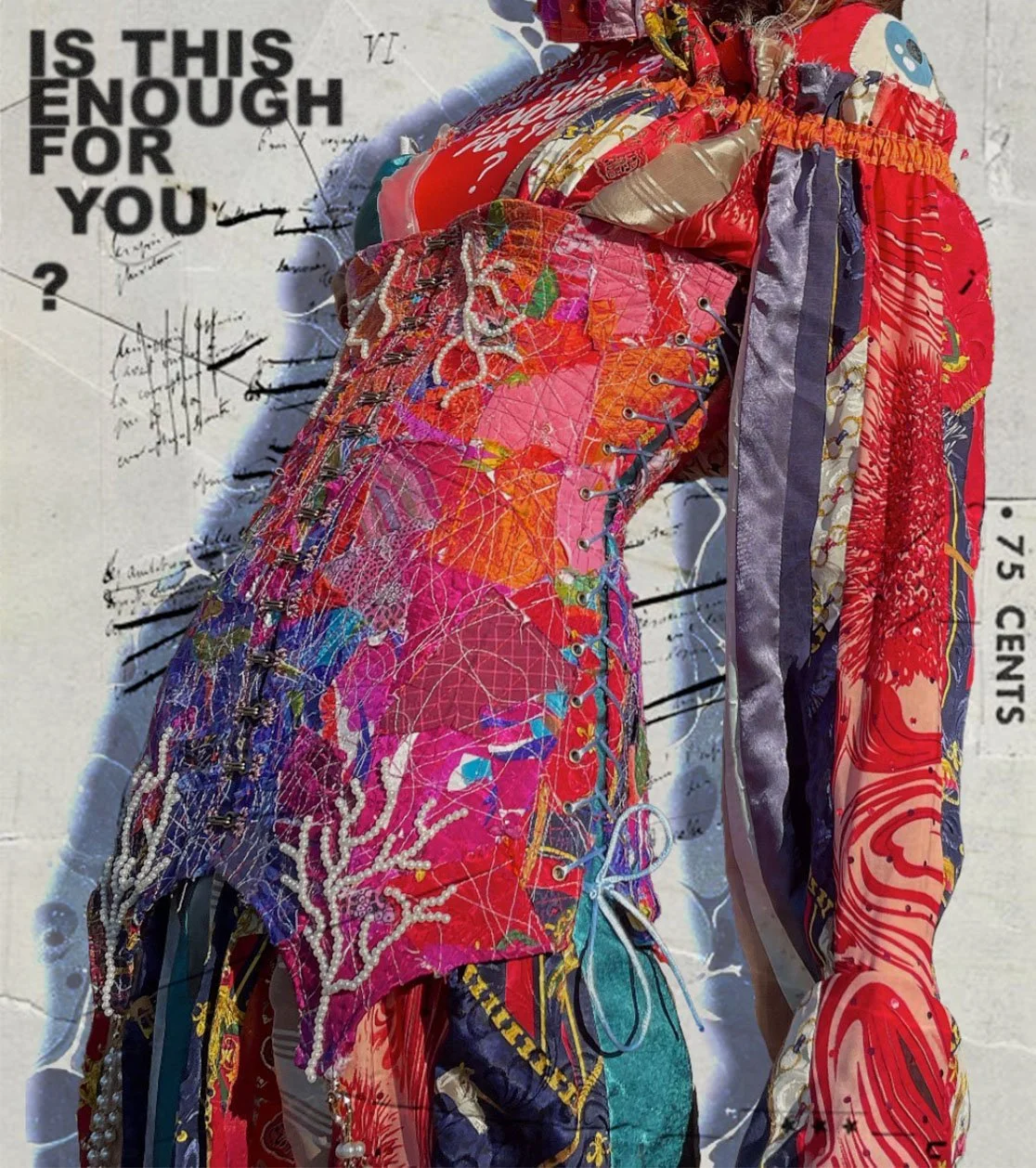 "IS THIS ENOUGH FOR YOU? (Patchwork No.1)," 2023. 