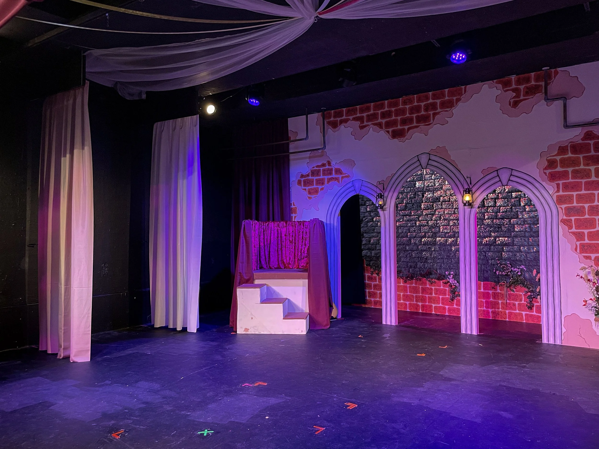 Once Upon A Mattress: Youth Edition stage, Germantown Community Theater