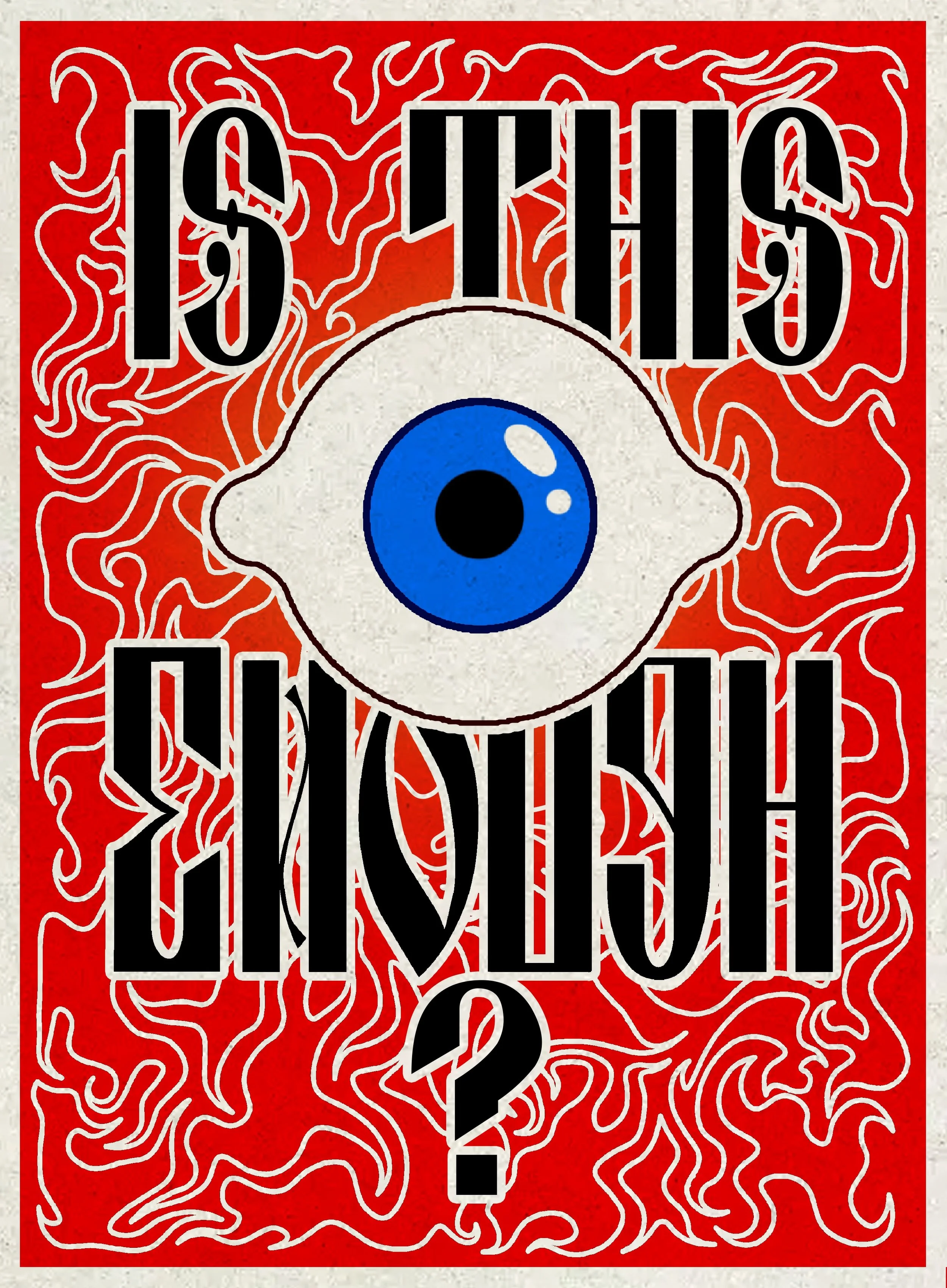 "IS THIS ENOUGH?", 2024. Mini zine. Digital art & graphic design. Based on "IS THIS ENOUGH FOR YOU? (Patchwork No.1)" (2023). PAGE 1.