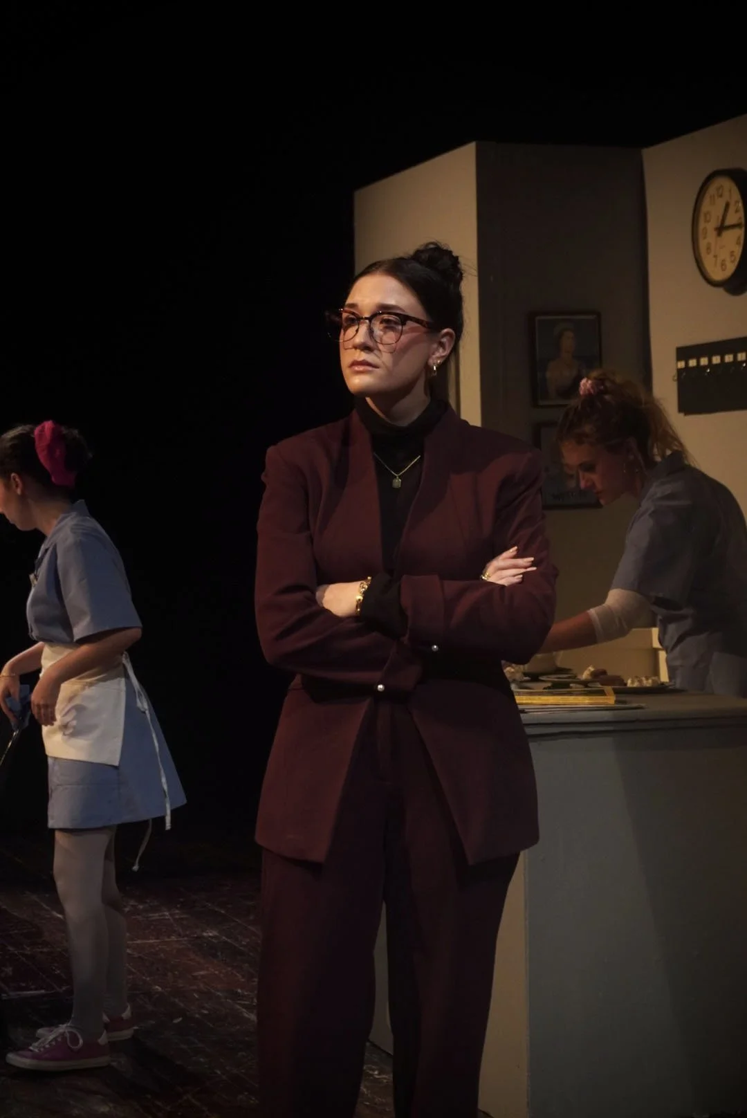 "Mystery At Greenfingers", Fall 2024. Photo: Nolita Palomar (front), Ava Gabriel & Kathryn Dressel (back).