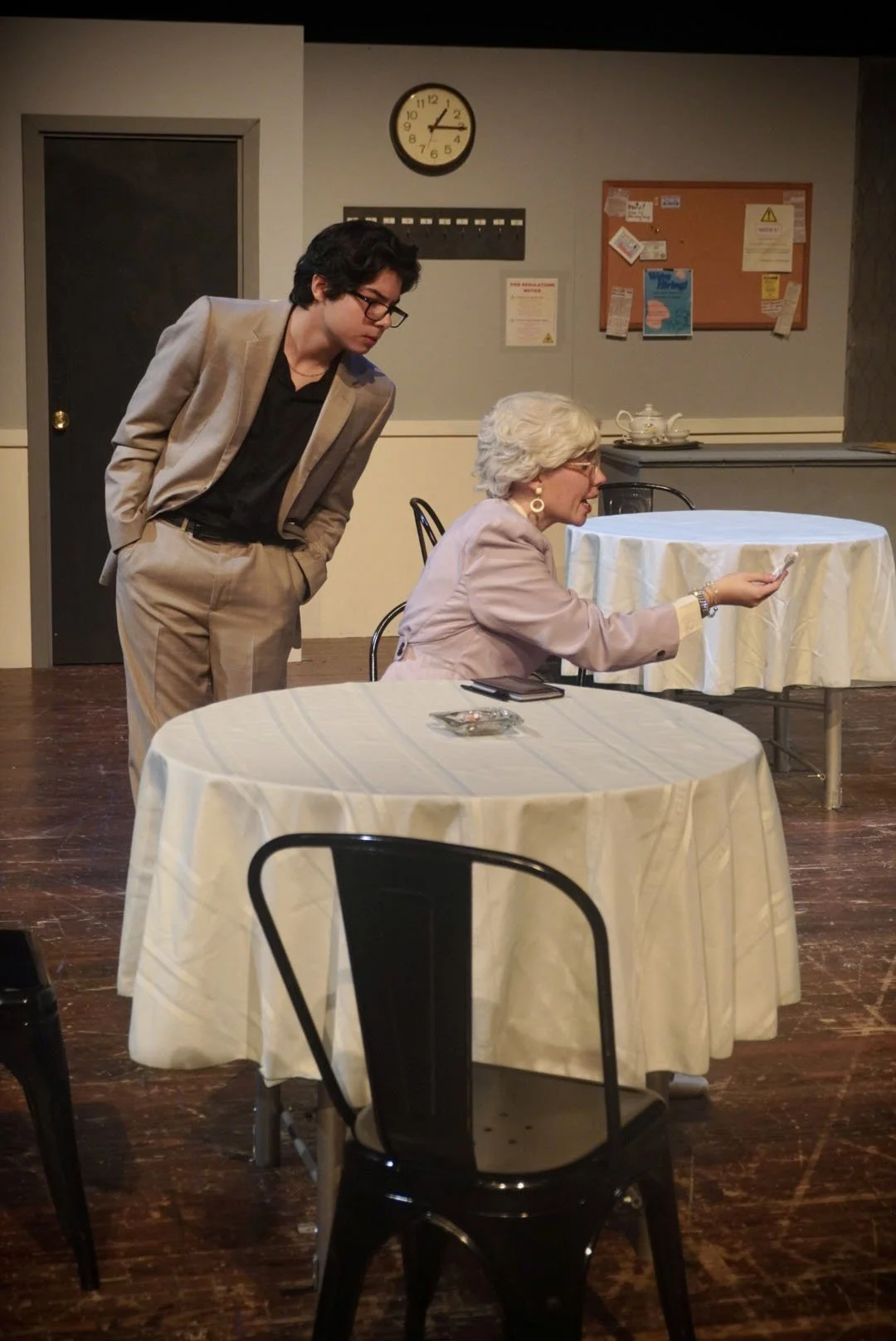 "Mystery At Greenfingers", Fall 2024. Photo: Brandon Reyes (left), Theo Lord (right).