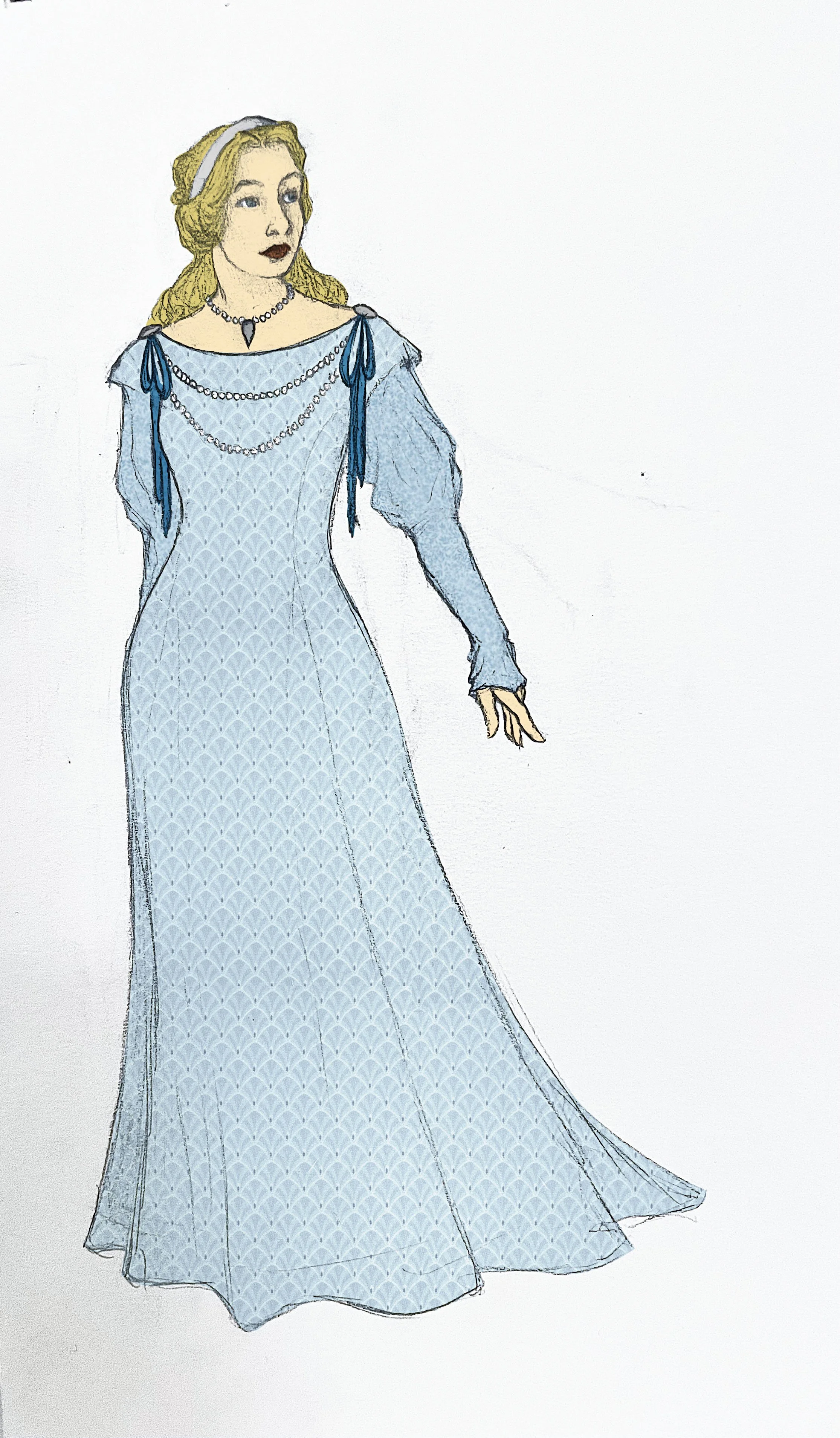 "Once Upon A Mattress", Spring 2023. Original sketch. 